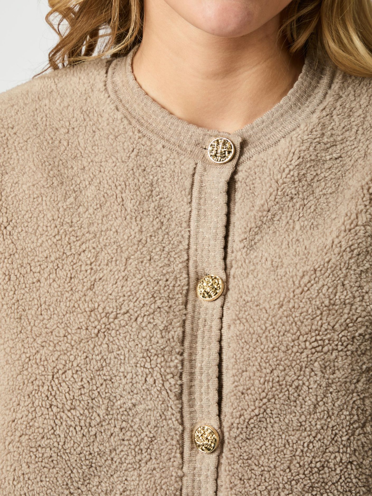 Limo Fluffy Knit Cardigan Overdeler