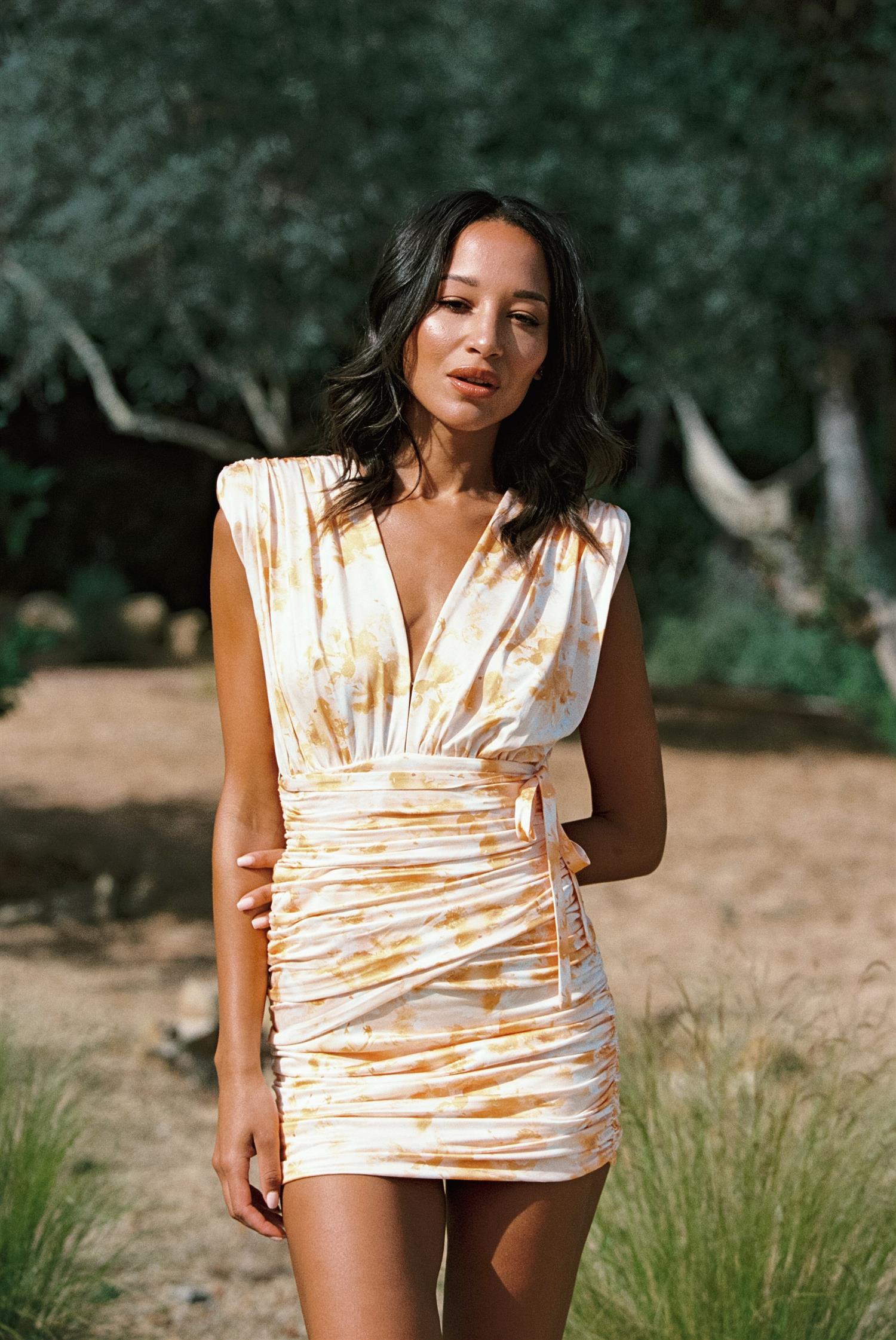 Luna Drape Mini Dress Kjoler