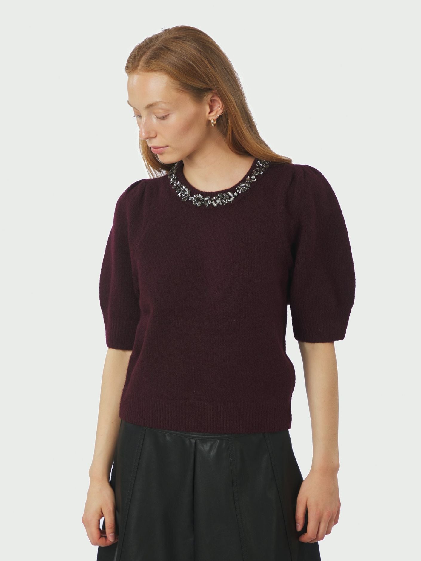 Maia Stone Knit Blouse - Overdeler