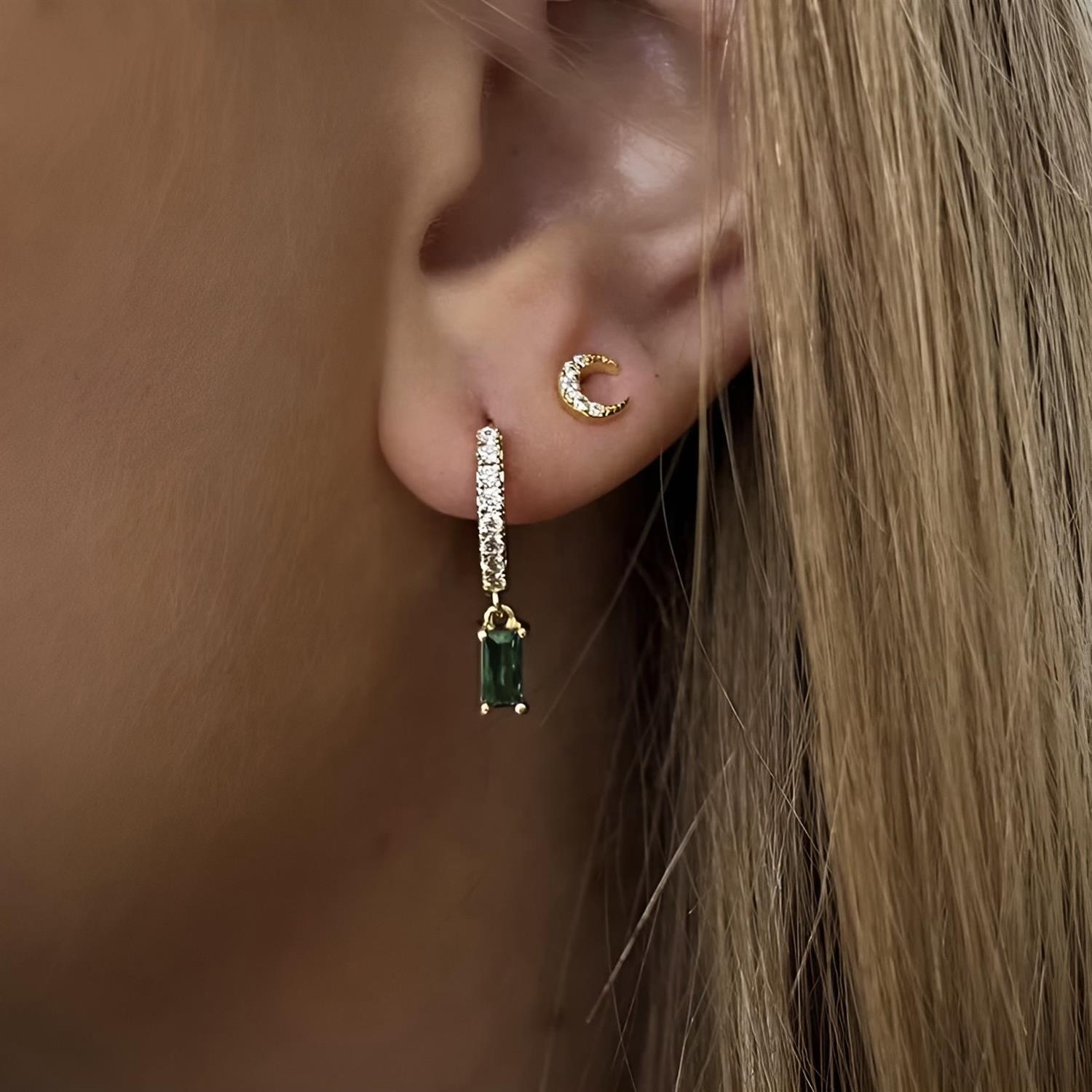 Maria Baguette Earrings - Tilbehør