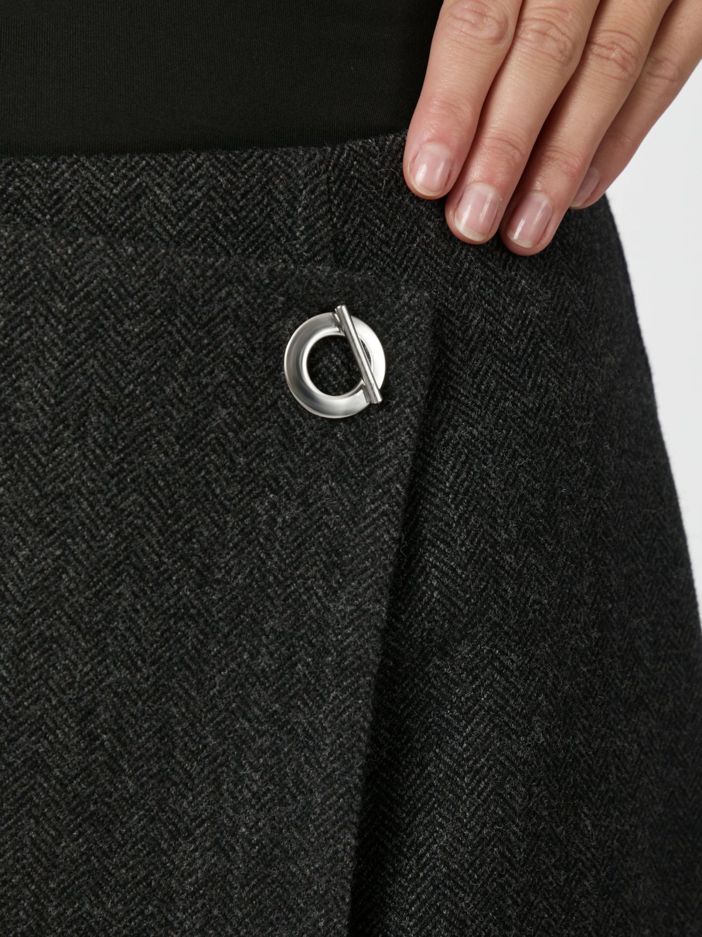 Marisi Herringbone Skirt Skjørt