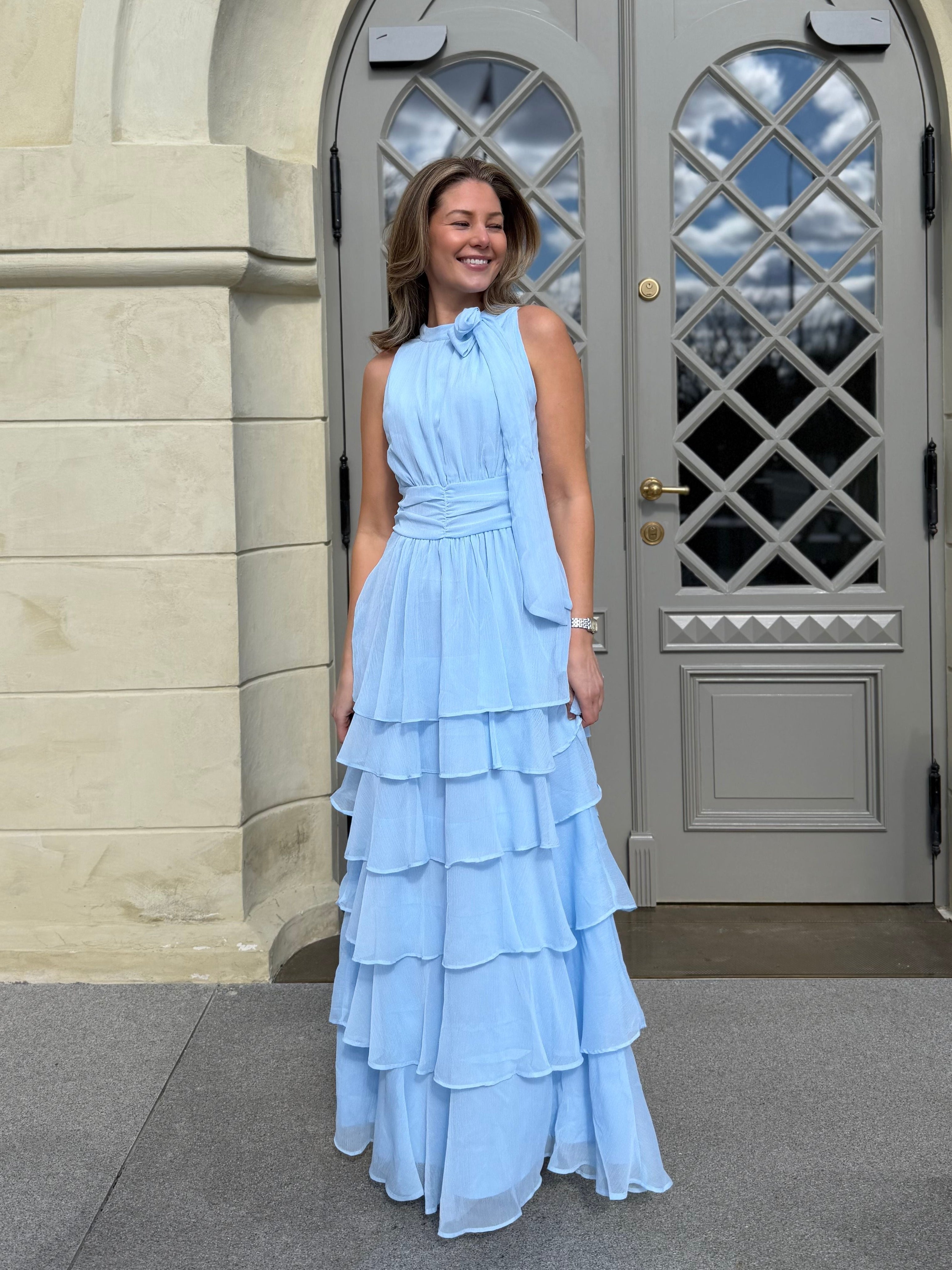 Marli Solid Chiffon Dress