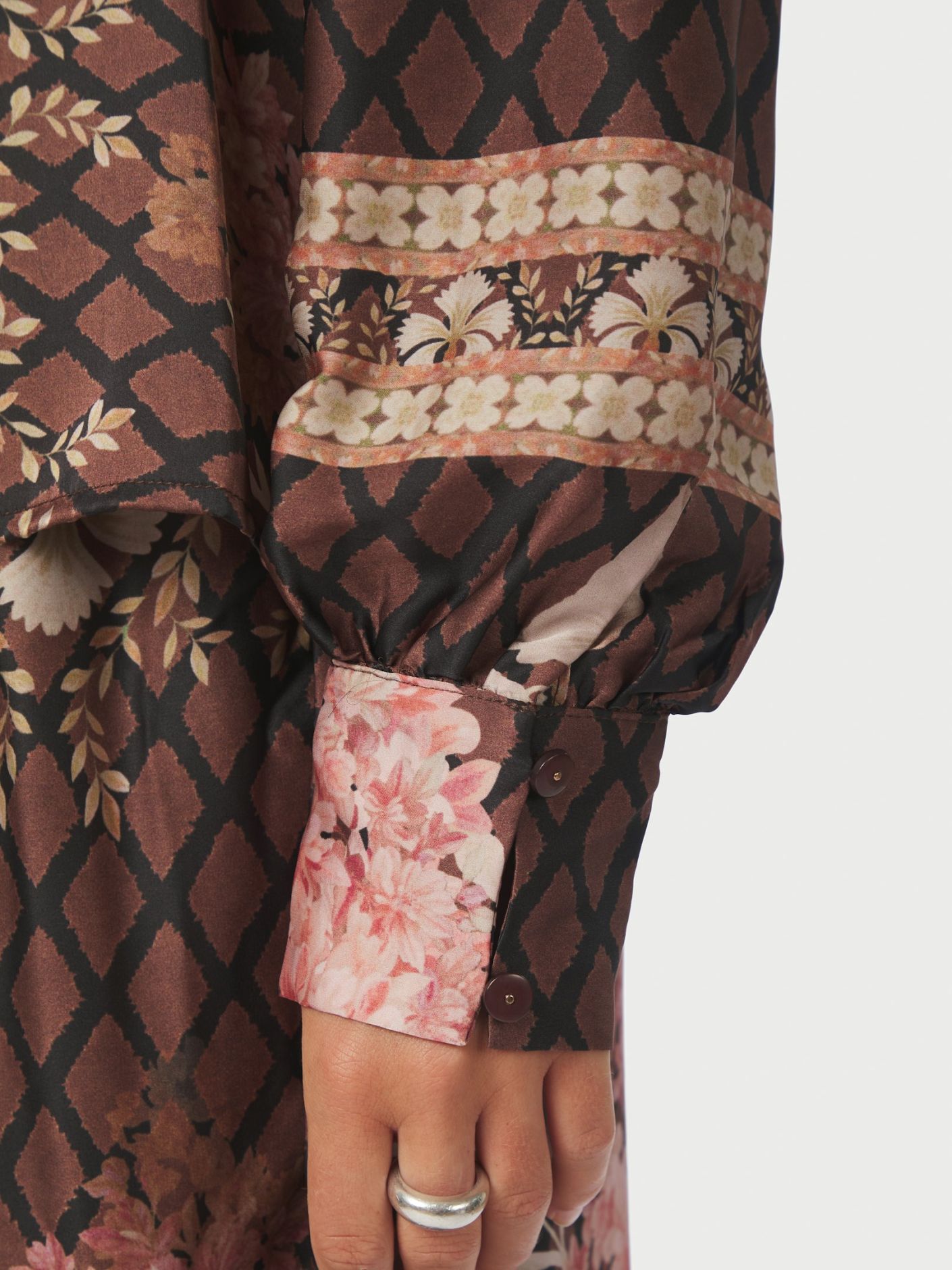 Massima Botanical Border Blouse - Overdeler