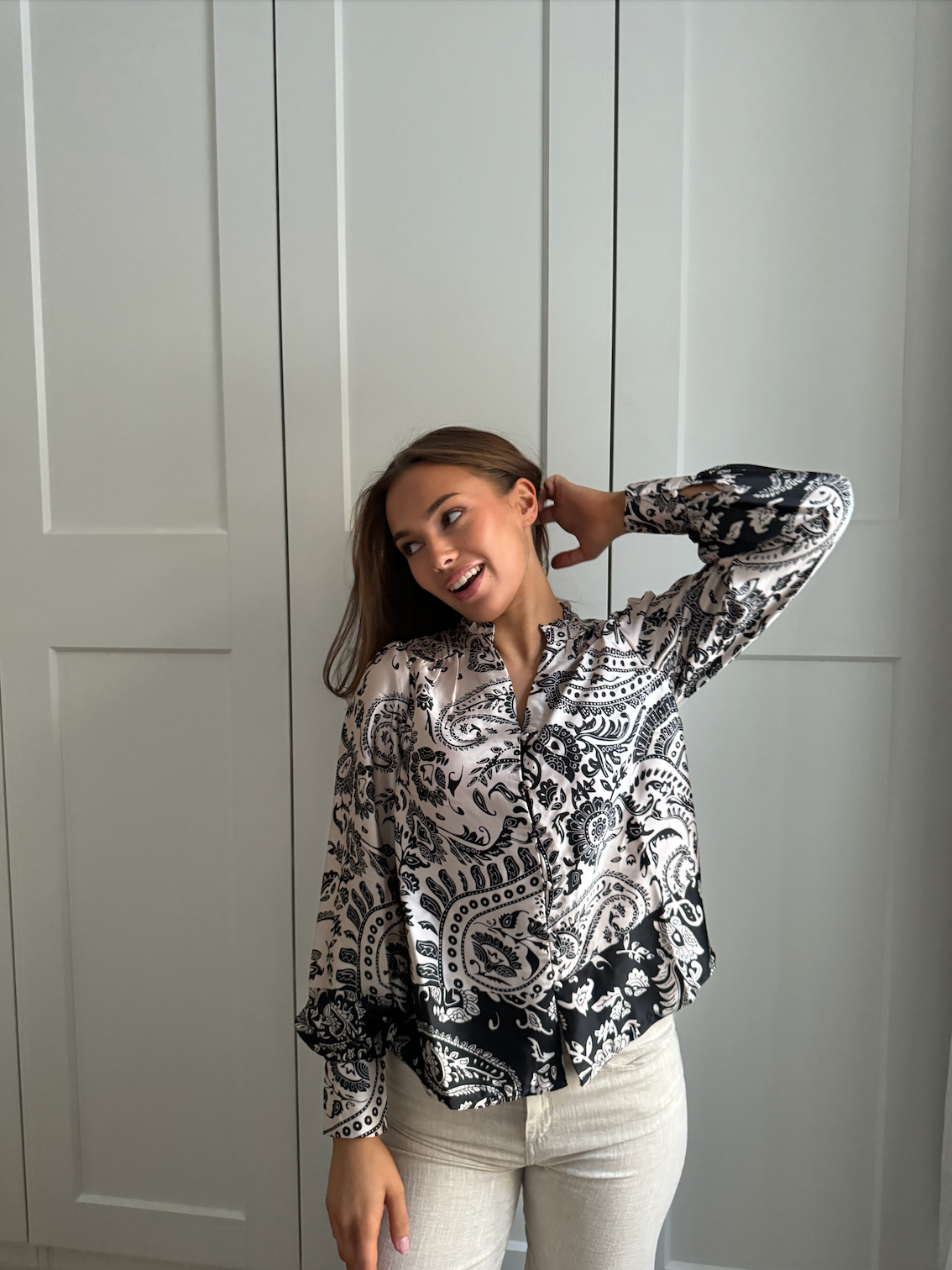 Massima Deco Paisley Blouse - Overdeler