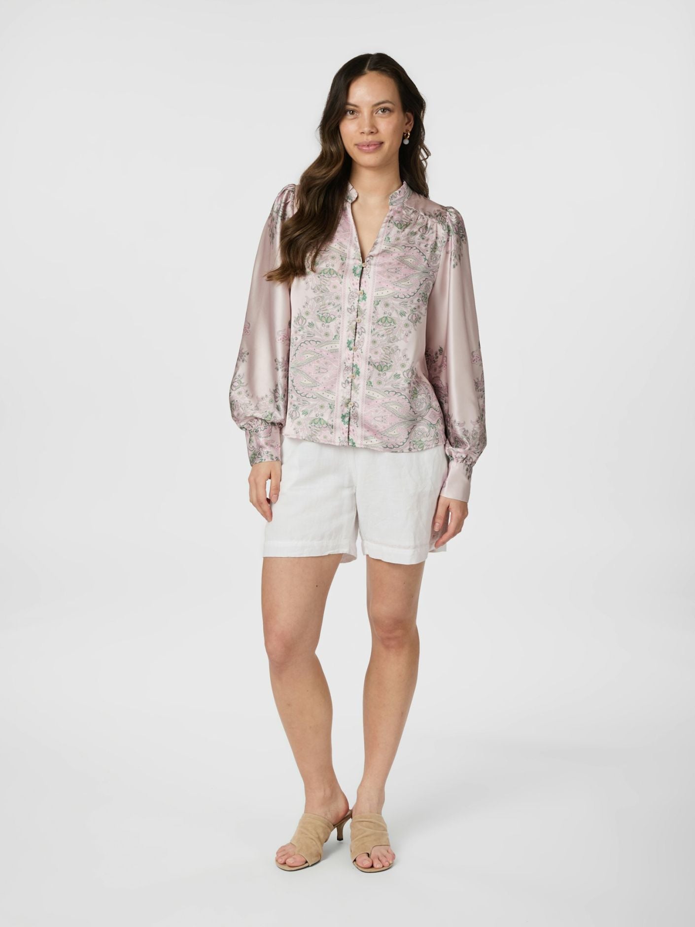 Massima Paisley Border Blouse Overdeler