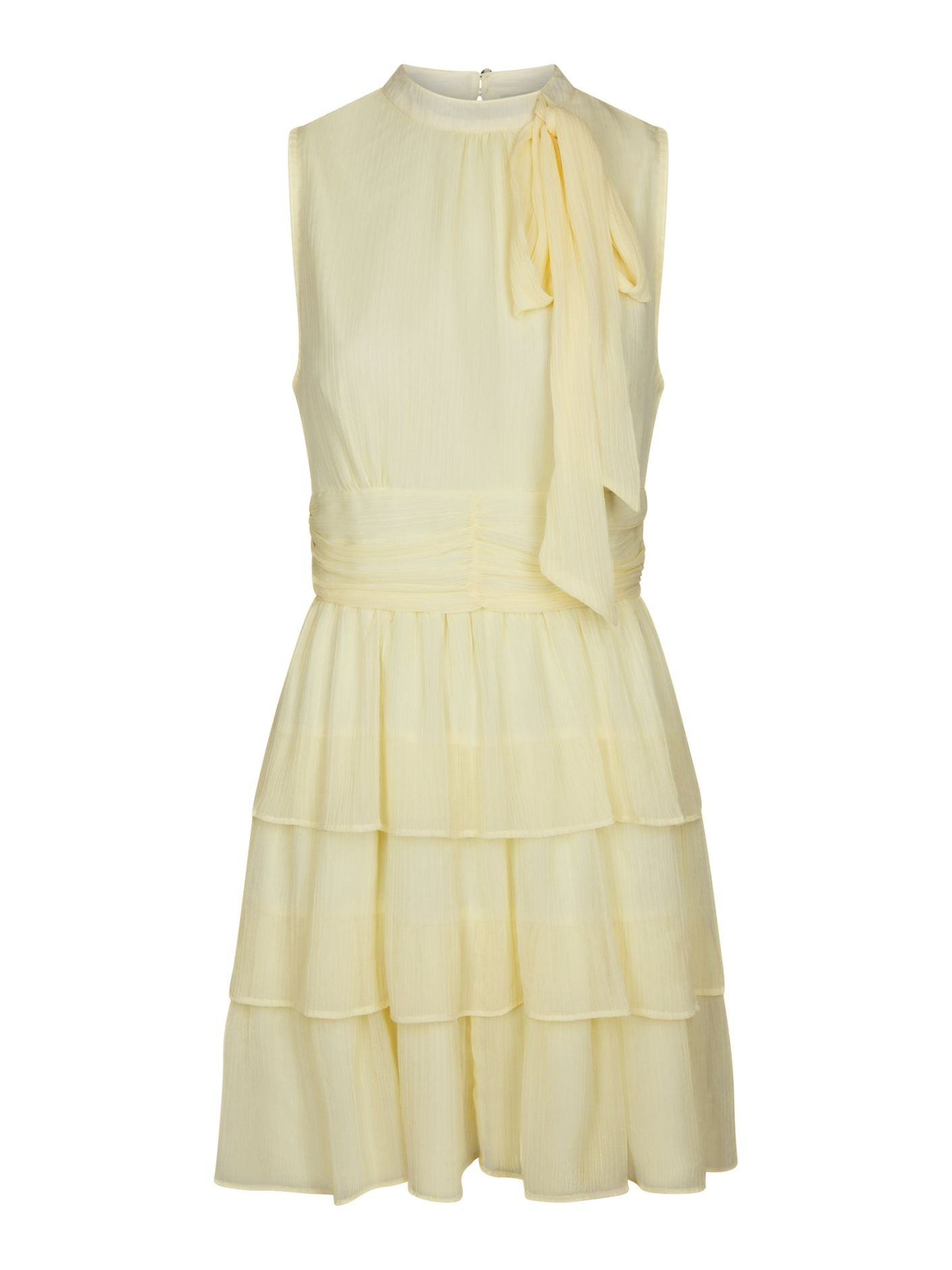 May Solid Chiffon Dress - Kjoler