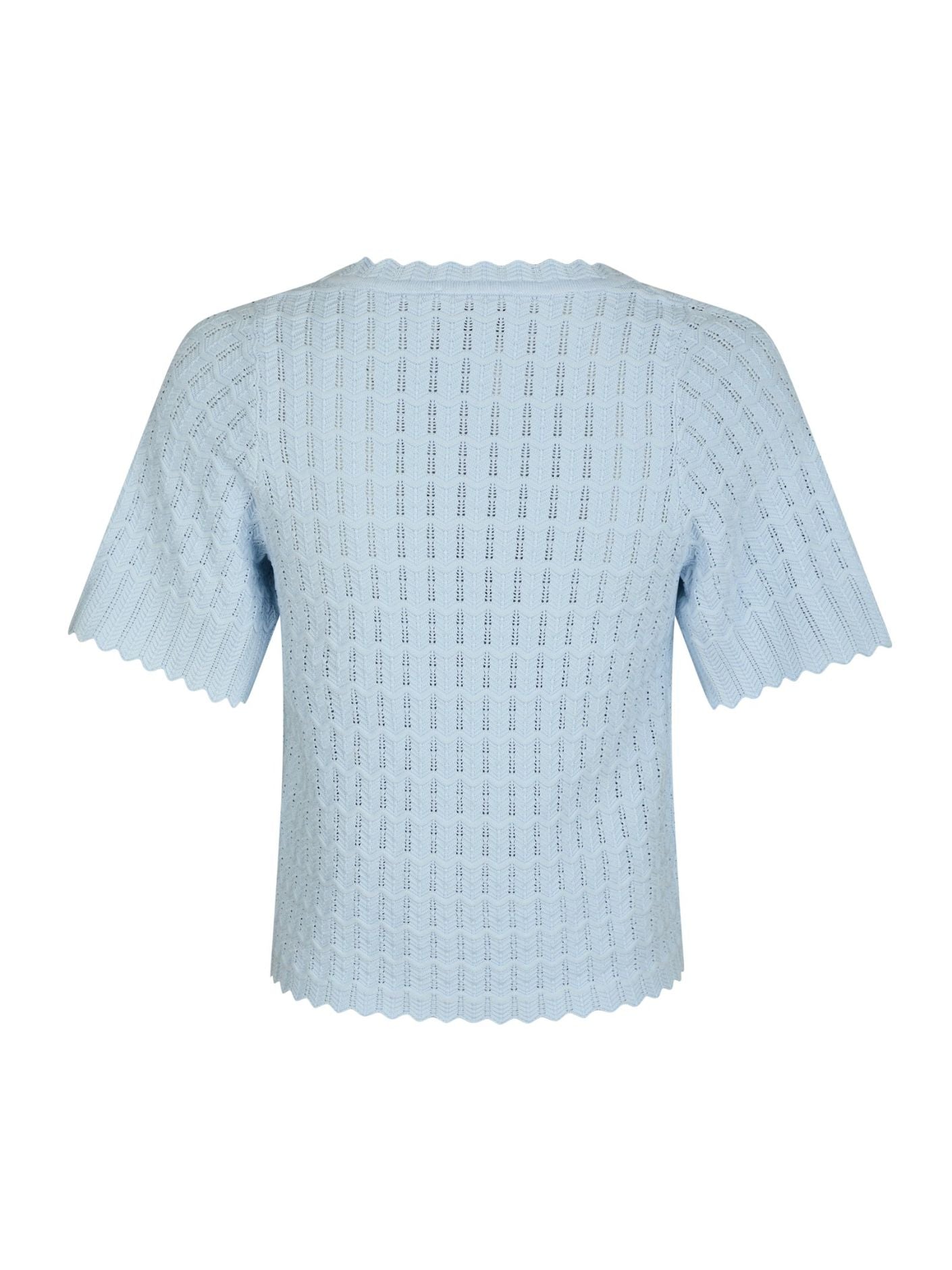 Meiko Solid Knit Blouse Overdeler