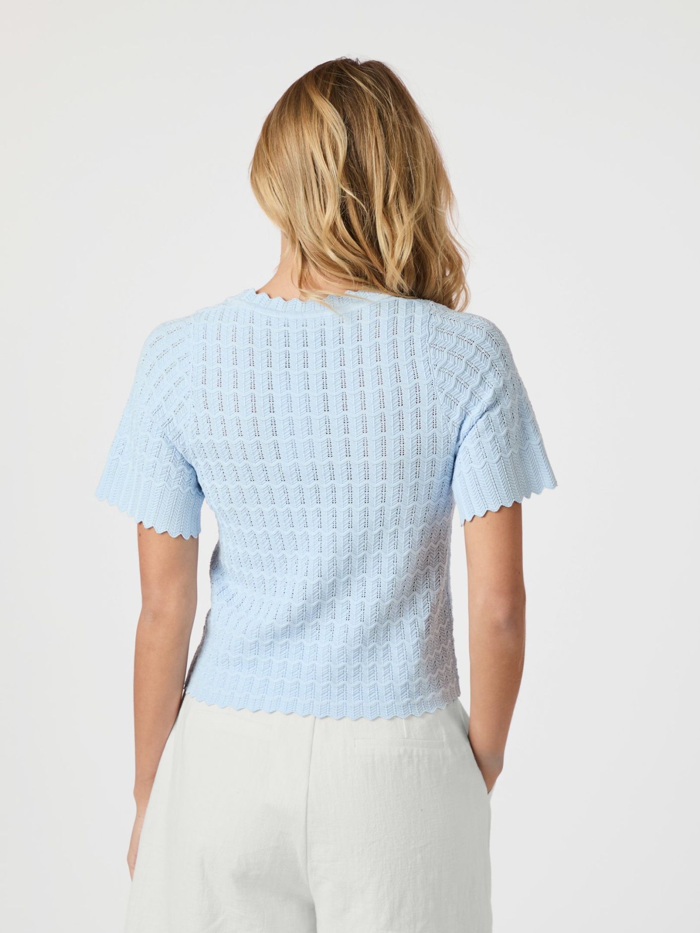 Meiko Solid Knit Blouse - Overdeler