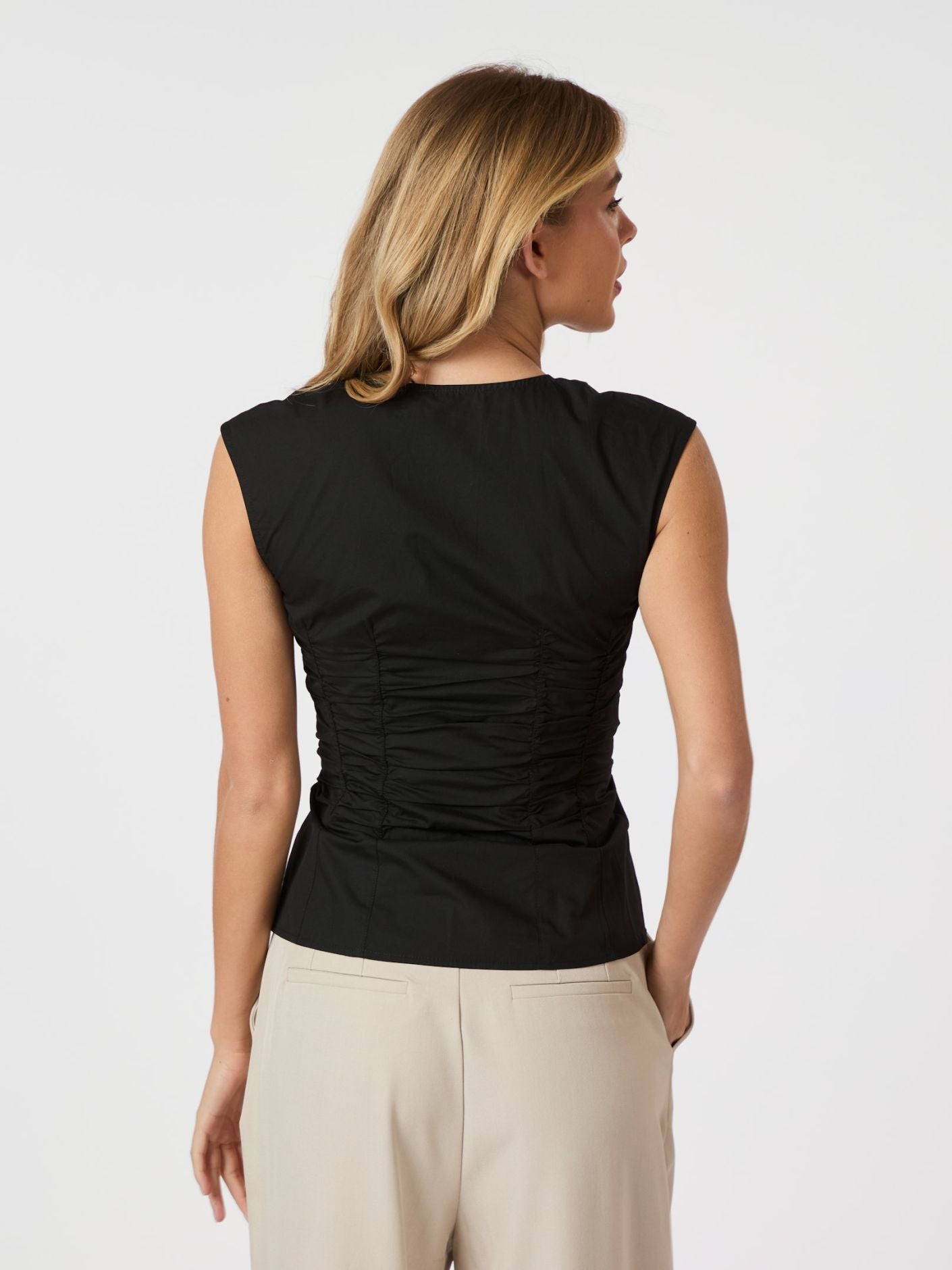 Mevida Poplin Top - Overdeler