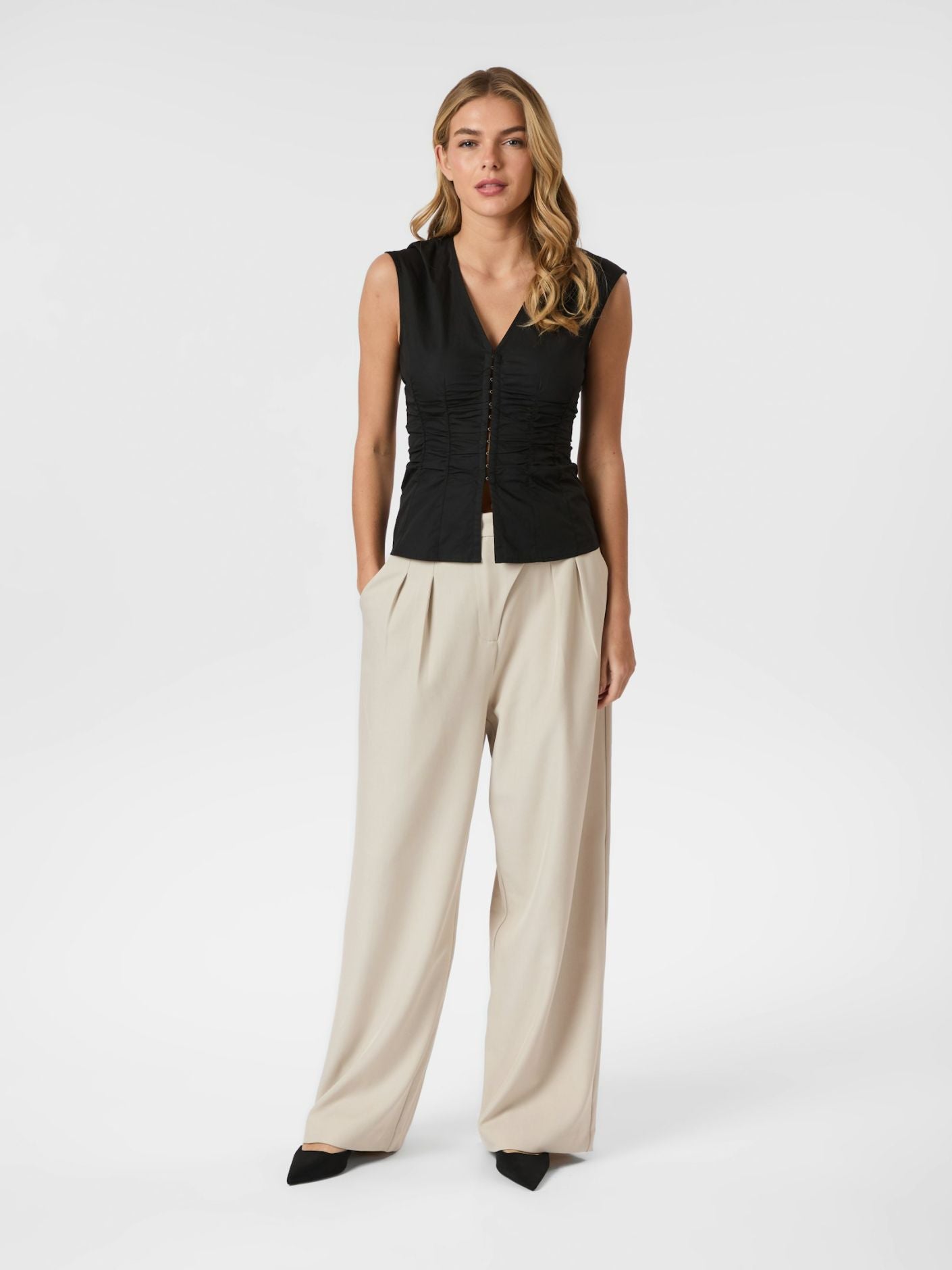 Mevida Poplin Top - Overdeler