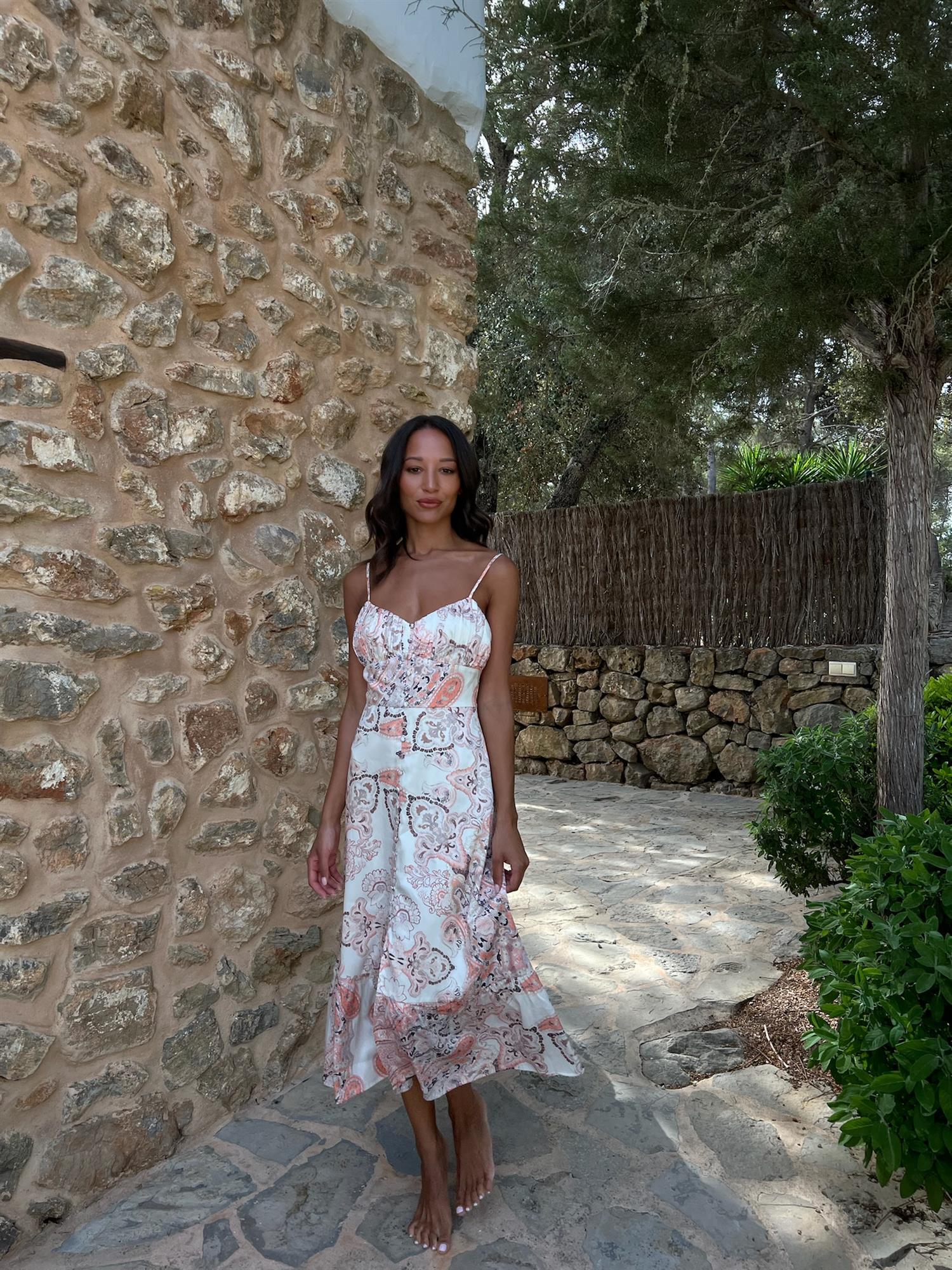 Mila Midi Slip Dress Kjoler