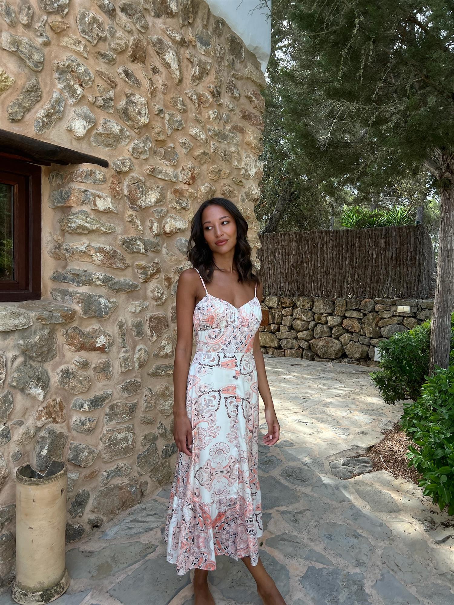 Mila Midi Slip Dress Kjoler
