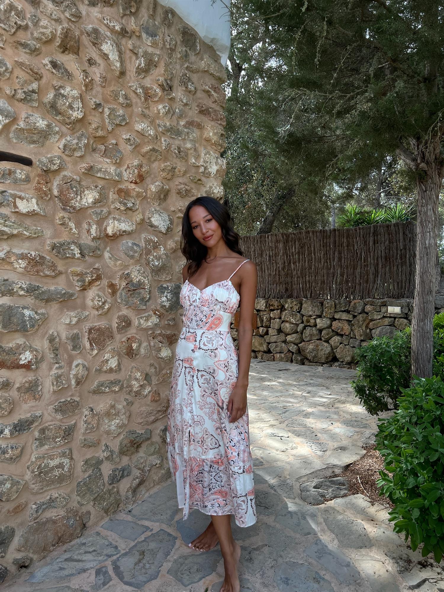 Mila Midi Slip Dress Kjoler