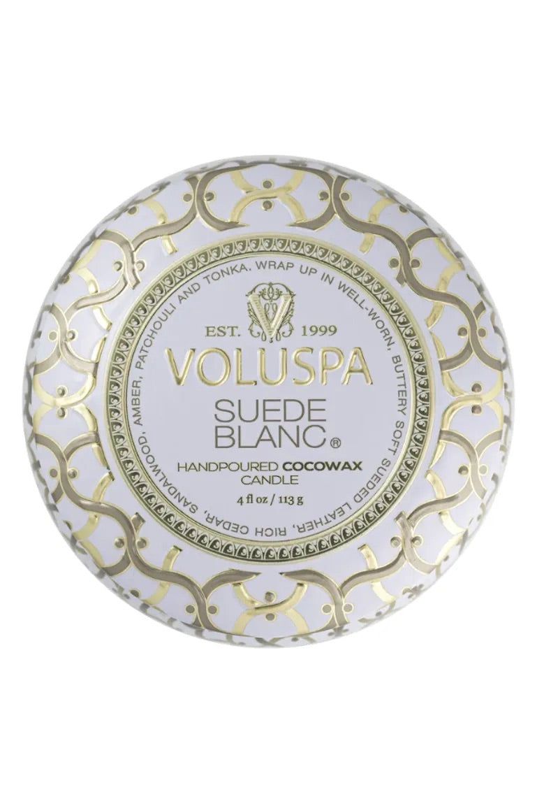Mini Tin Candle 113g - Suede Blanc - Tilbehør