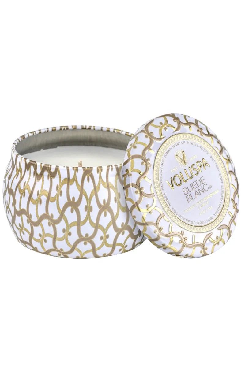 Mini Tin Candle 113g - Suede Blanc - Tilbehør