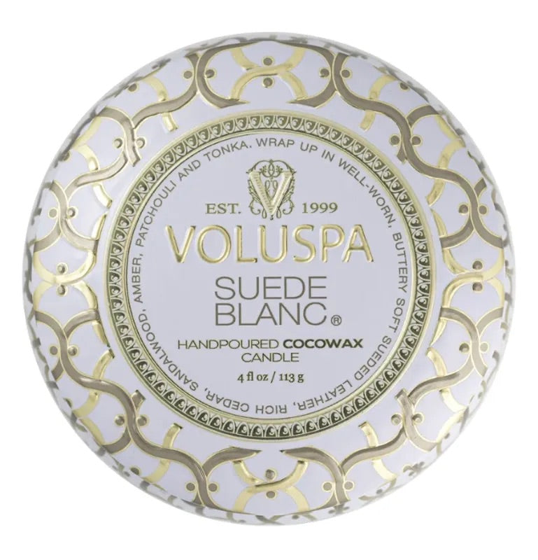 Mini Tin Candle 113g - Suede Blanc - Tilbehør