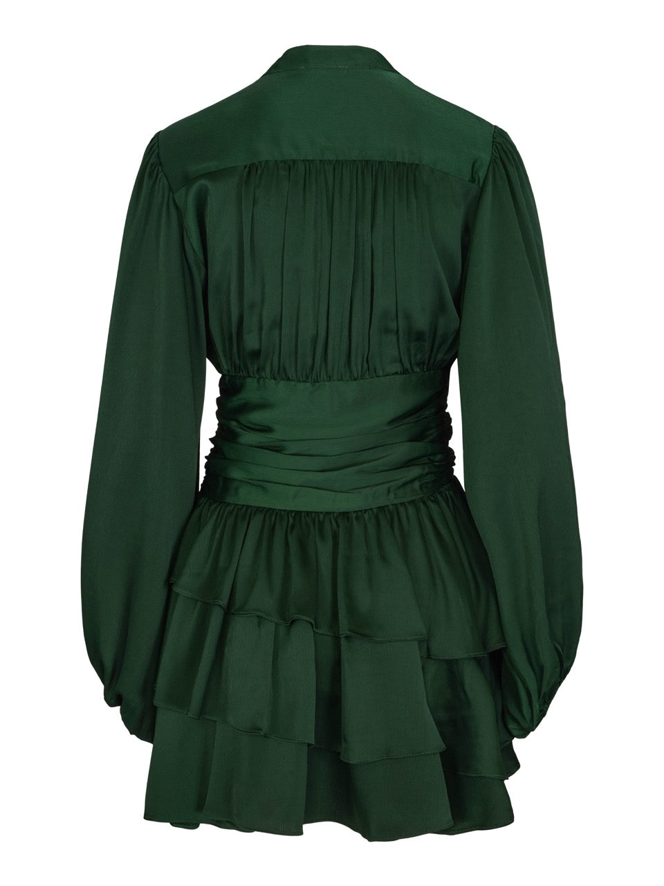 Nadine Belted Ruffle Dress - Kjoler