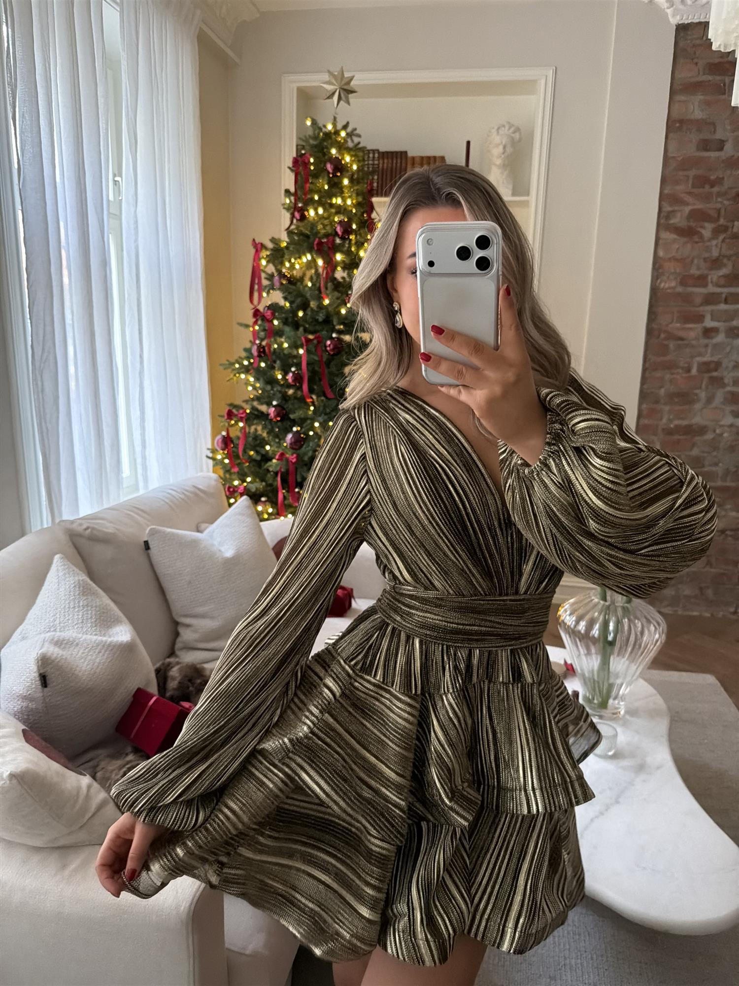 Naia Bedouin Dress - Golden Splash - Kjoler