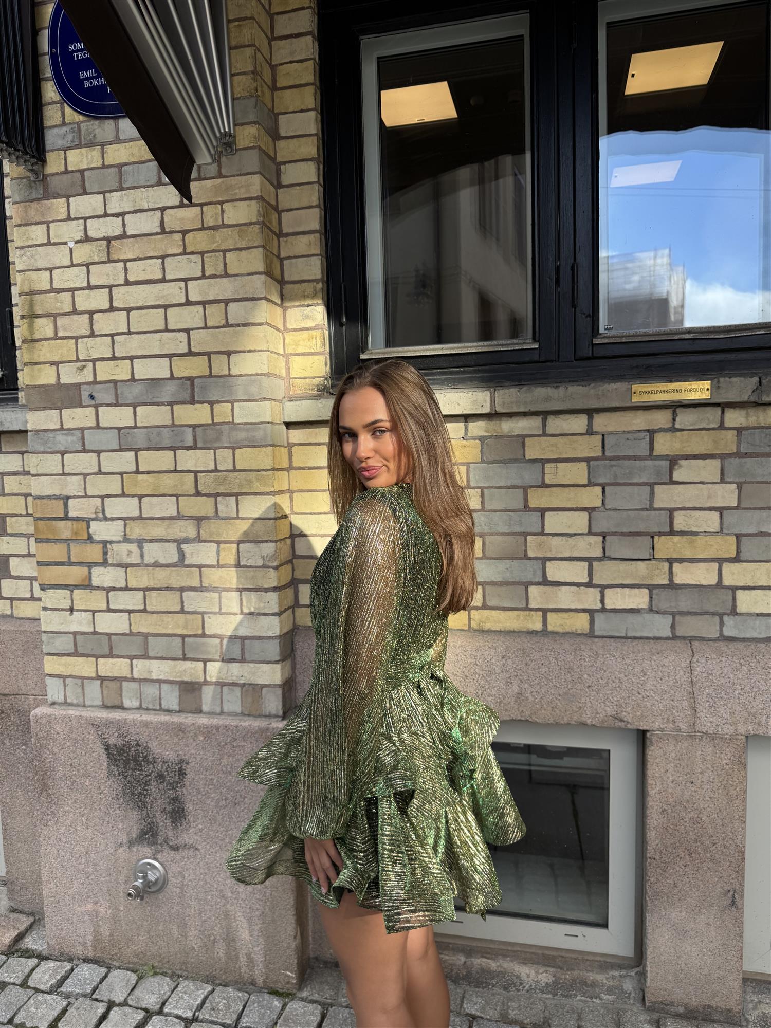 Naia Bedouin Dress - Green Splash - Kjoler