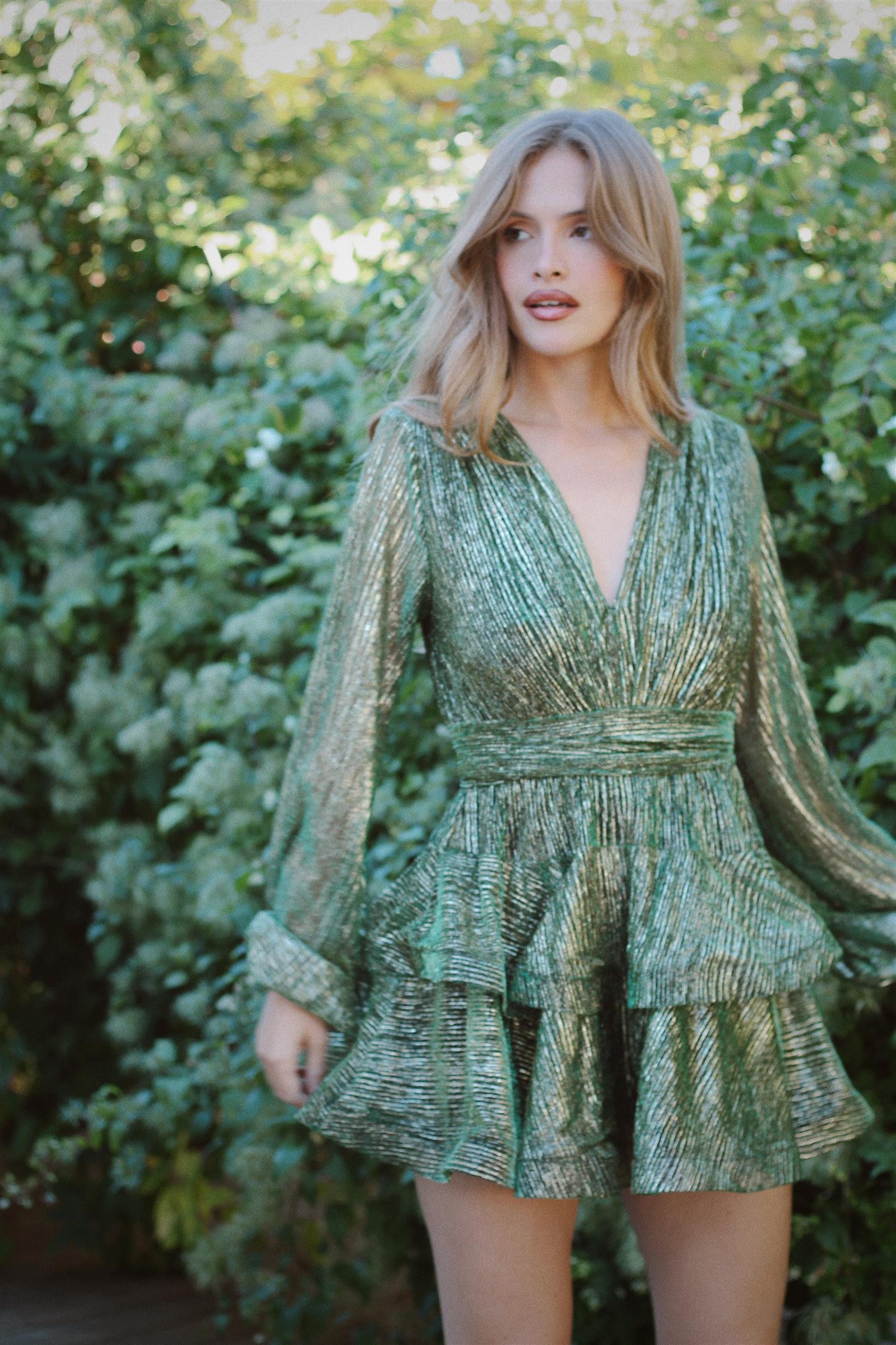 Naia Bedouin Dress - Green Splash - Kjoler