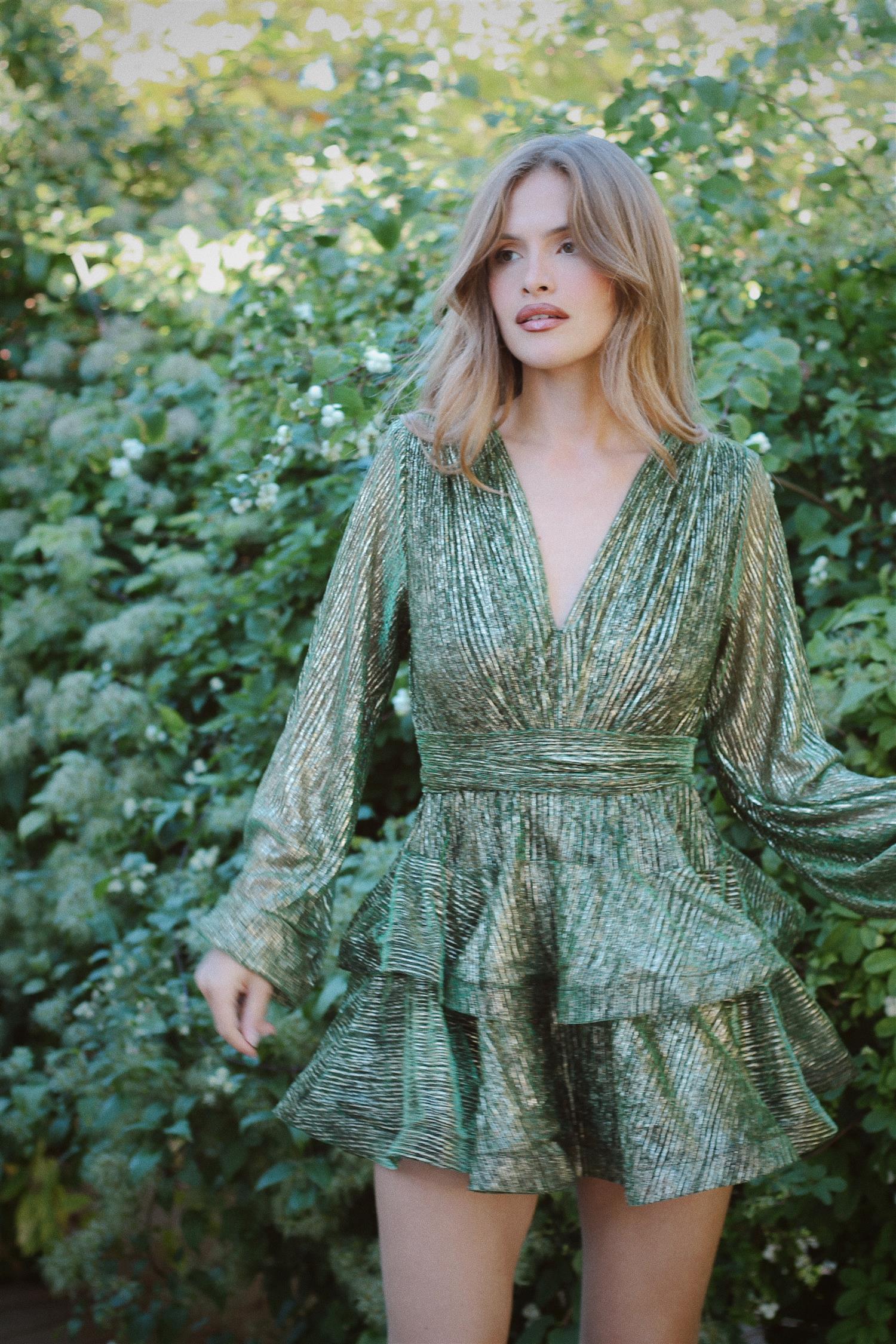 Naia Bedouin Dress - Green Splash - Kjoler