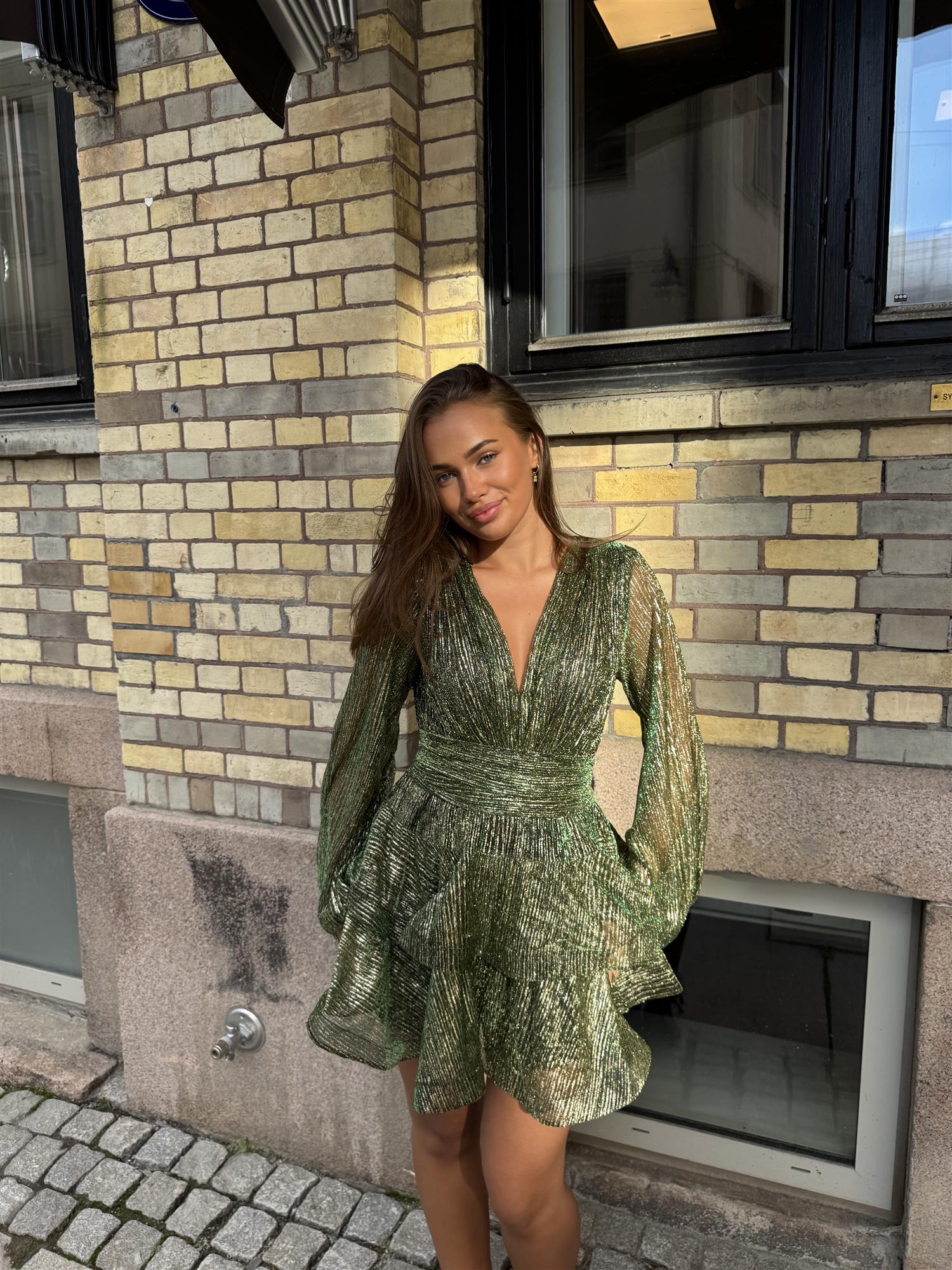 Naia Bedouin Dress - Green Splash - Kjoler