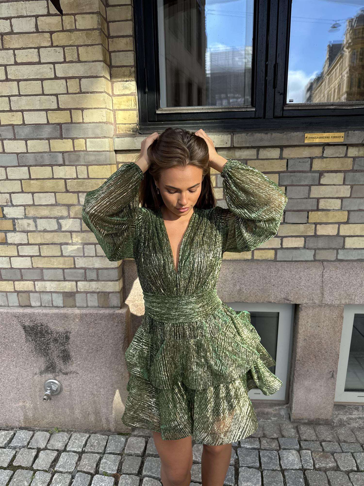 Naia Bedouin Dress - Green Splash - Kjoler