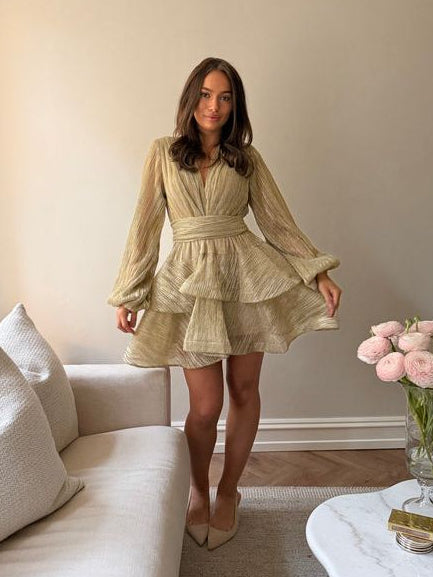 Naia Bedouine Dress - Grain Bronz Splash - Kjoler