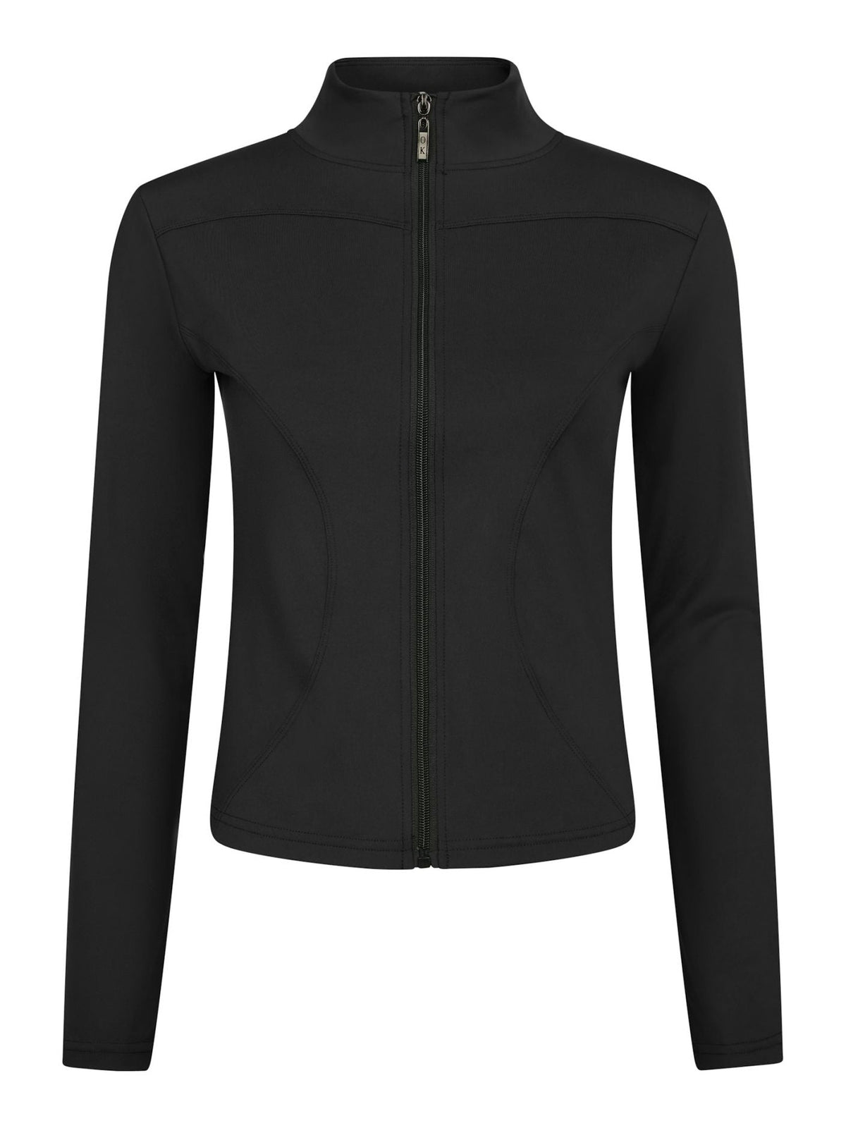 Nolana Zip Blouse BLACK - Overdeler