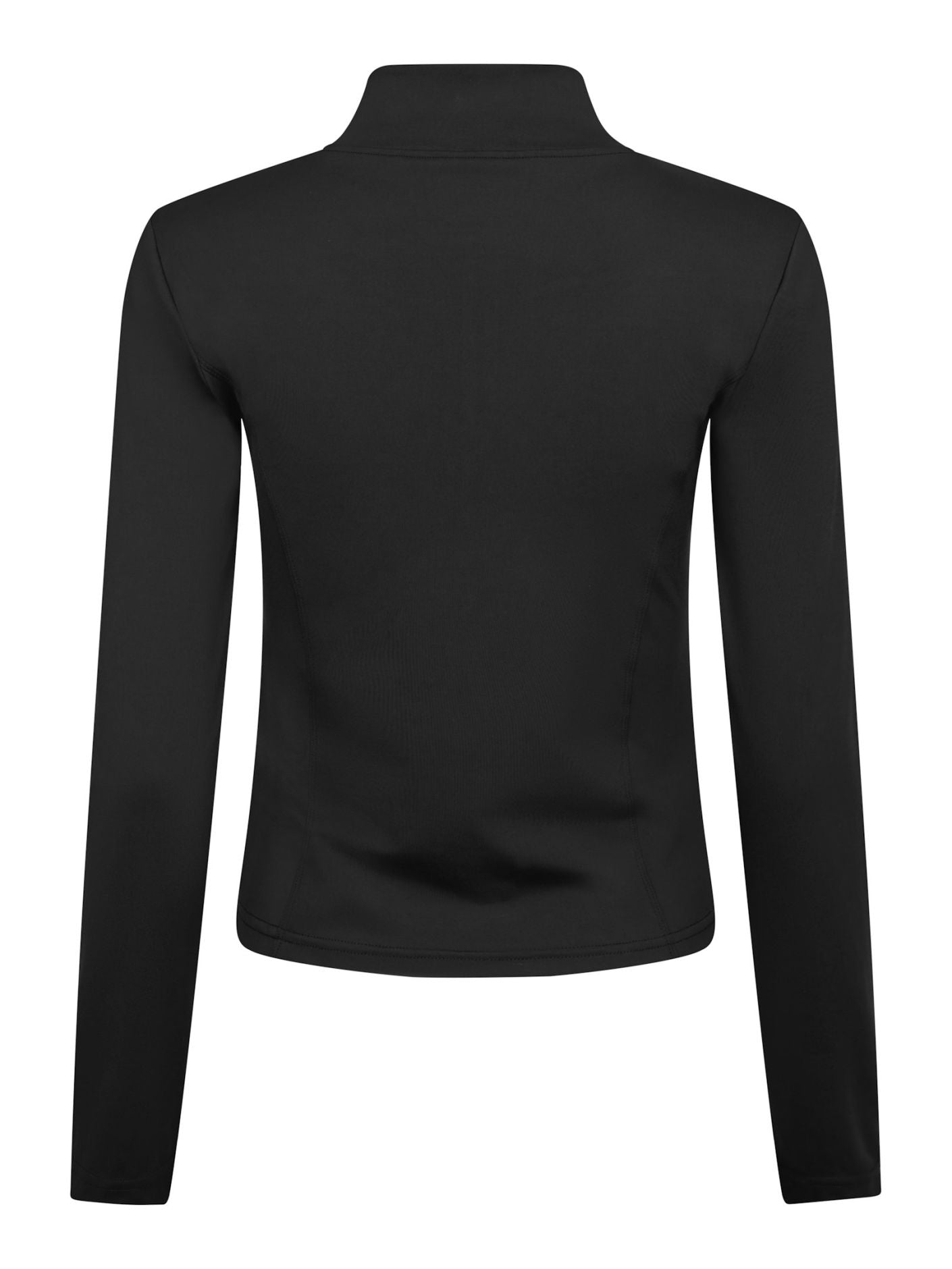 Nolana Zip Blouse BLACK - Overdeler