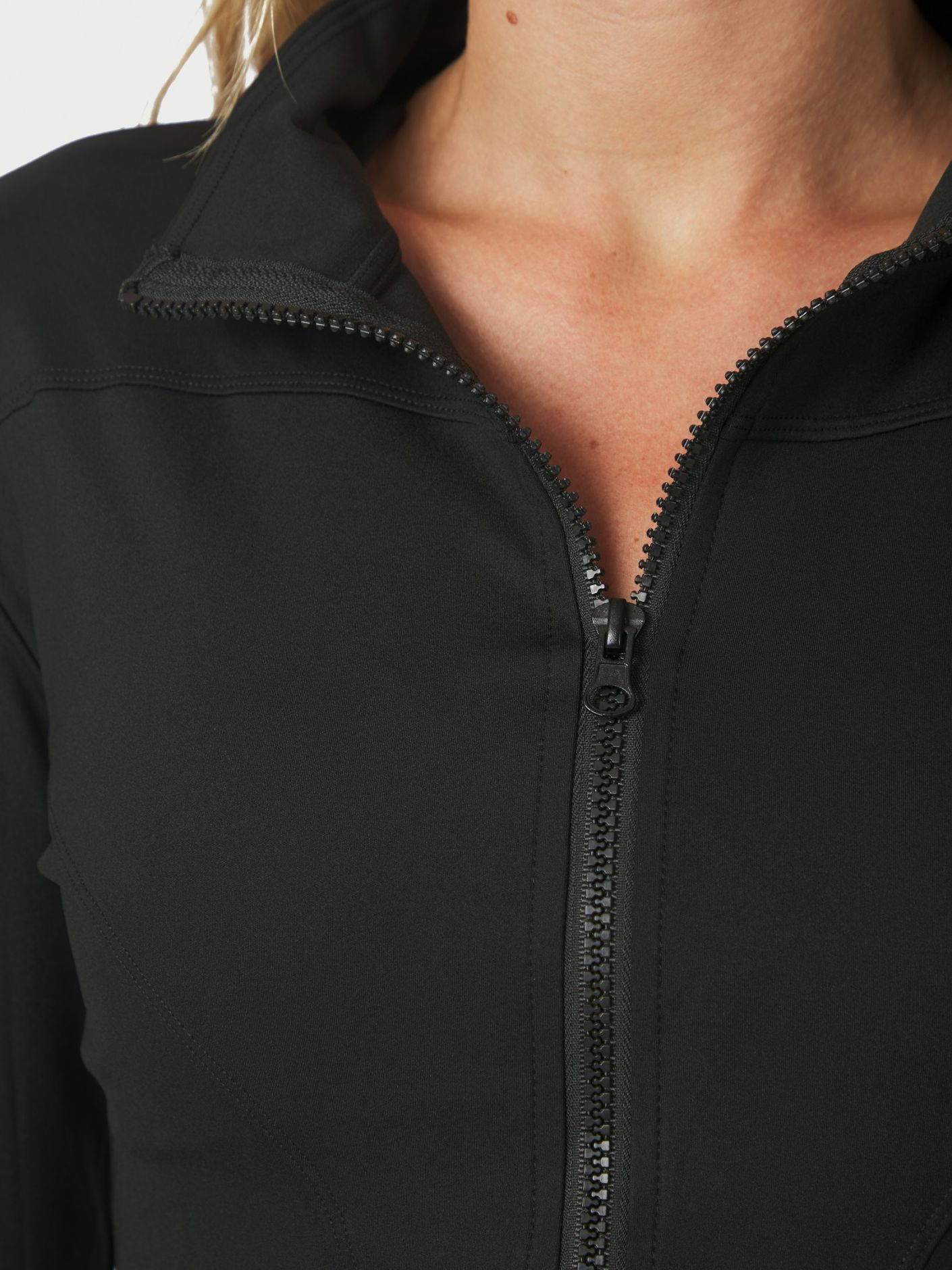 Nolana Zip Blouse BLACK - Overdeler