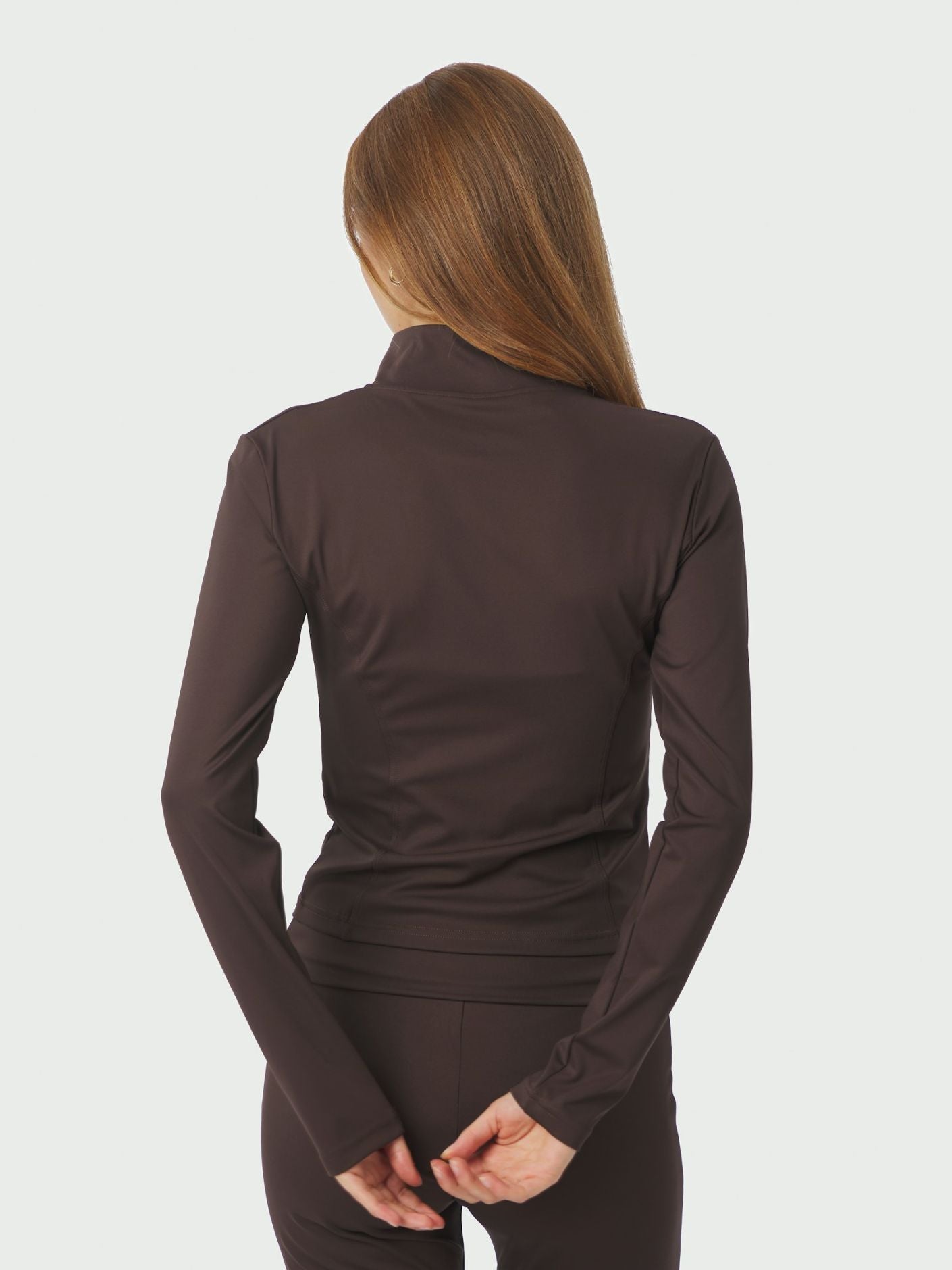 Nolana Zip Blouse BROWN - Overdeler