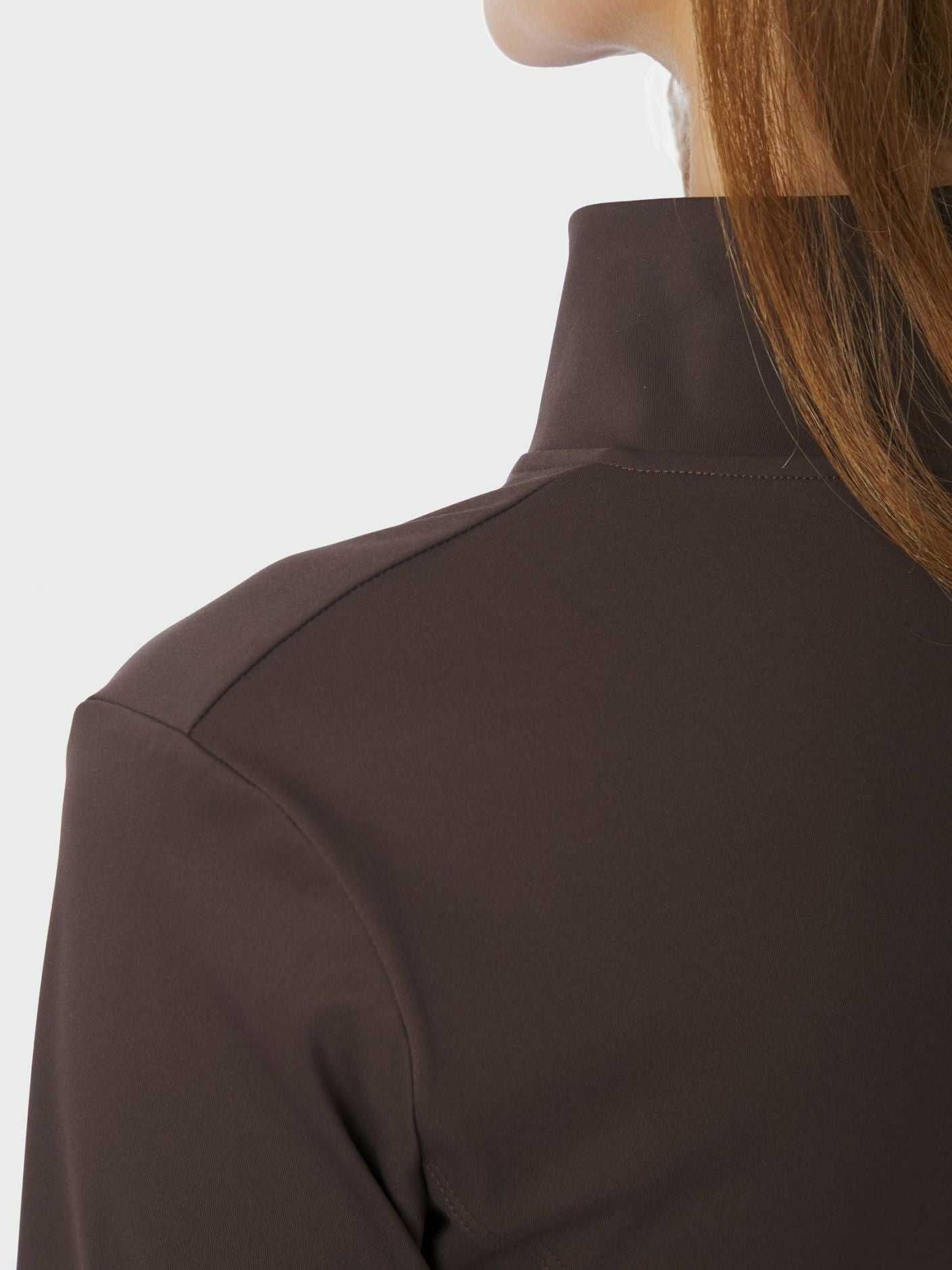 Nolana Zip Blouse BROWN - Overdeler