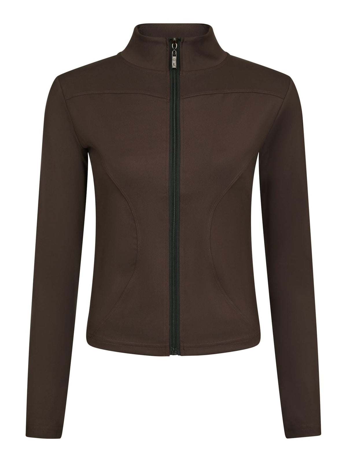 Nolana Zip Blouse BROWN - Overdeler