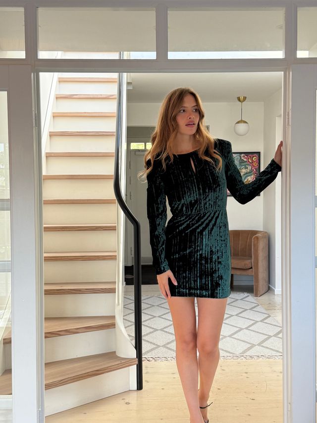 Nomie Velvet Mini Dress - Kjoler