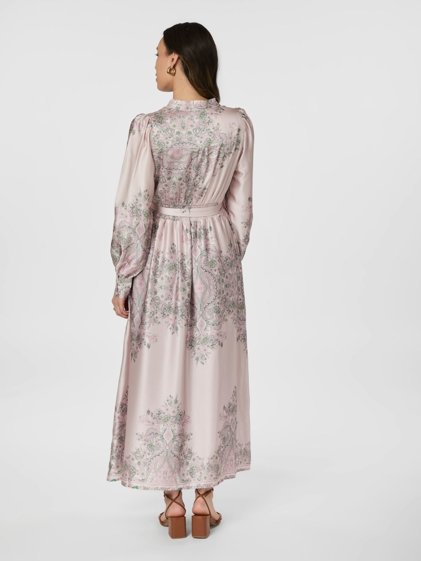Nova Paisley Border Dress Kjoler