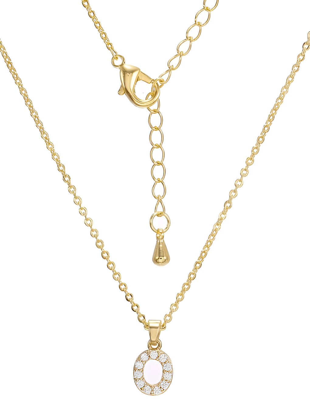 O Stras Letter Necklace - Tilbehør