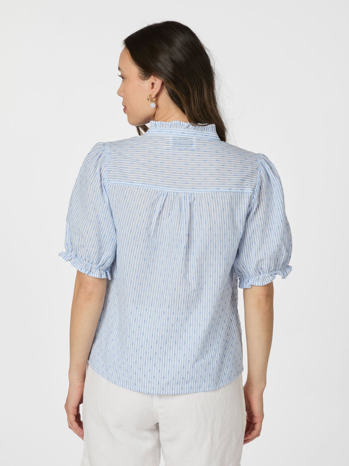 Odesa Dot Stripe Blouse - Overdeler