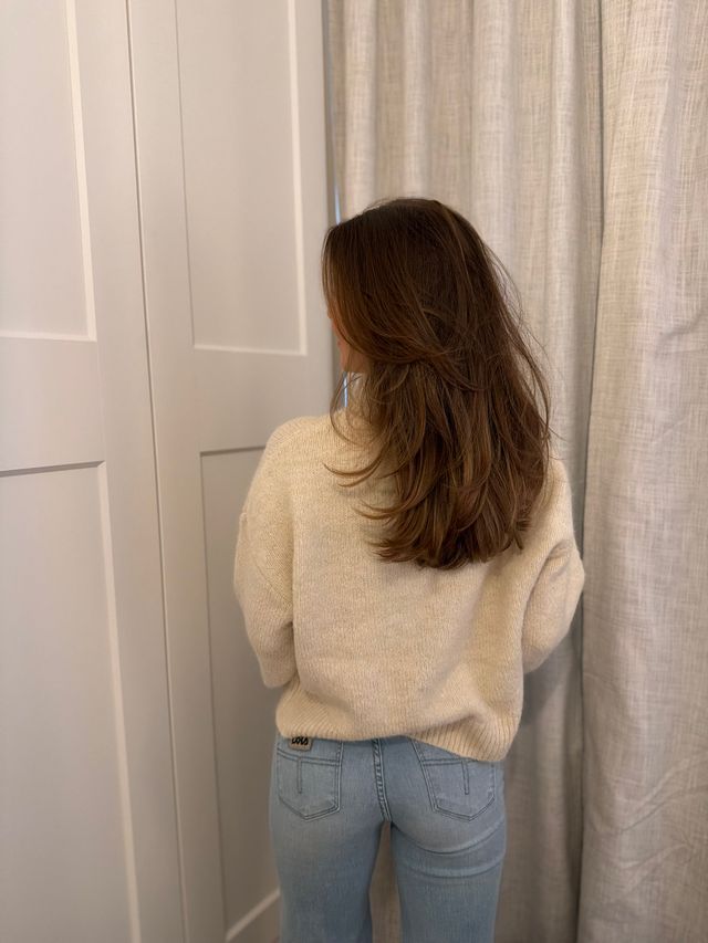 Paulina Fluffy Knit Blouse - Overdeler