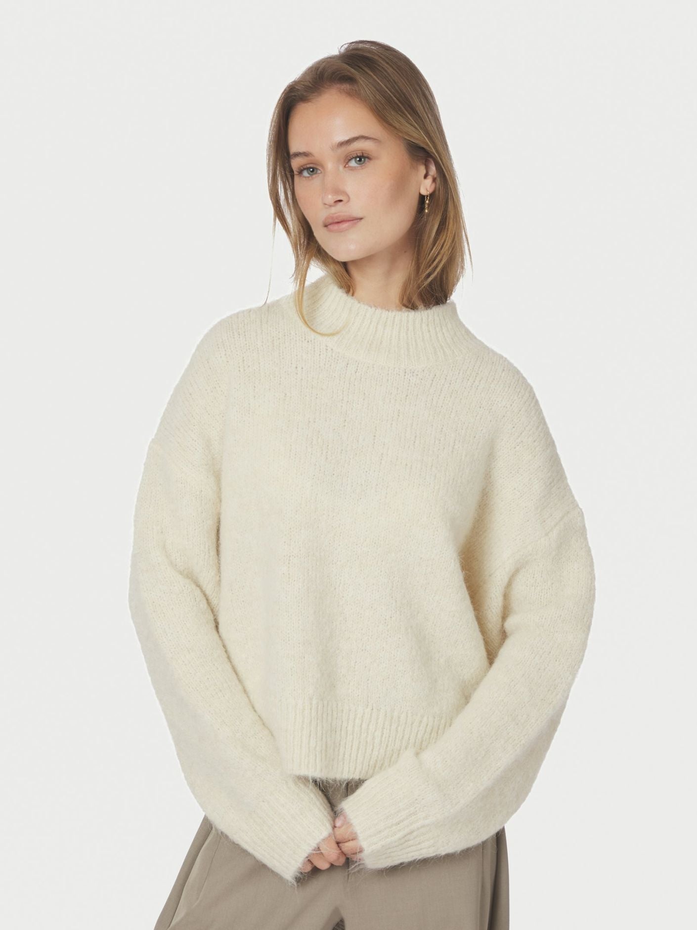 Paulina Fluffy Knit Blouse - Overdeler