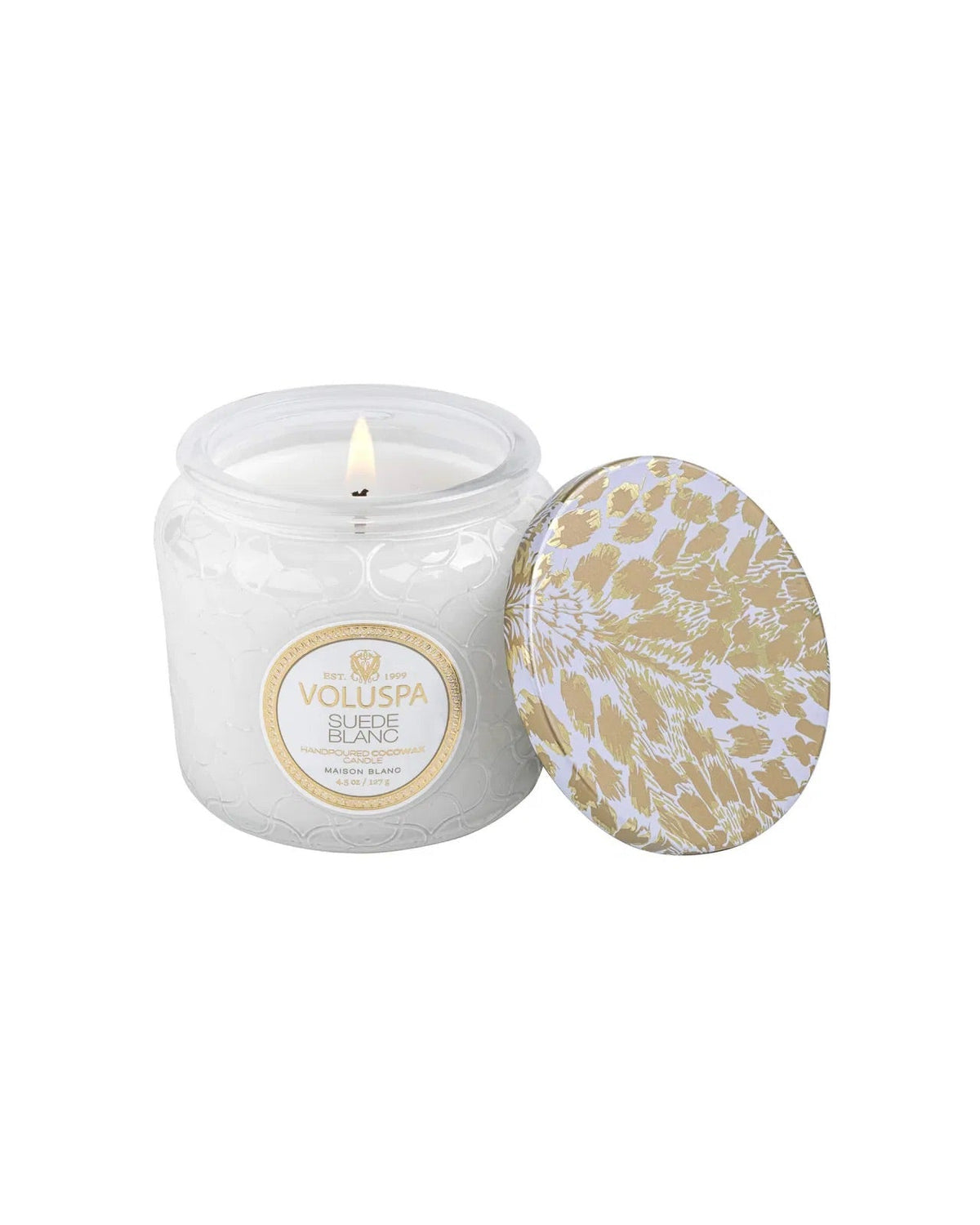 Petite Jar Candle 127g - Suede Blanc - Tilbehør