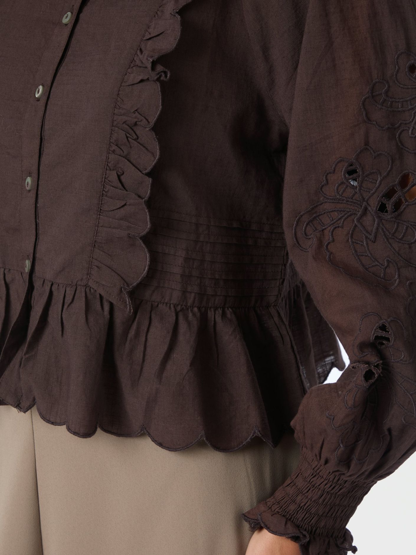 Petrine Embroidery Blouse - Overdeler