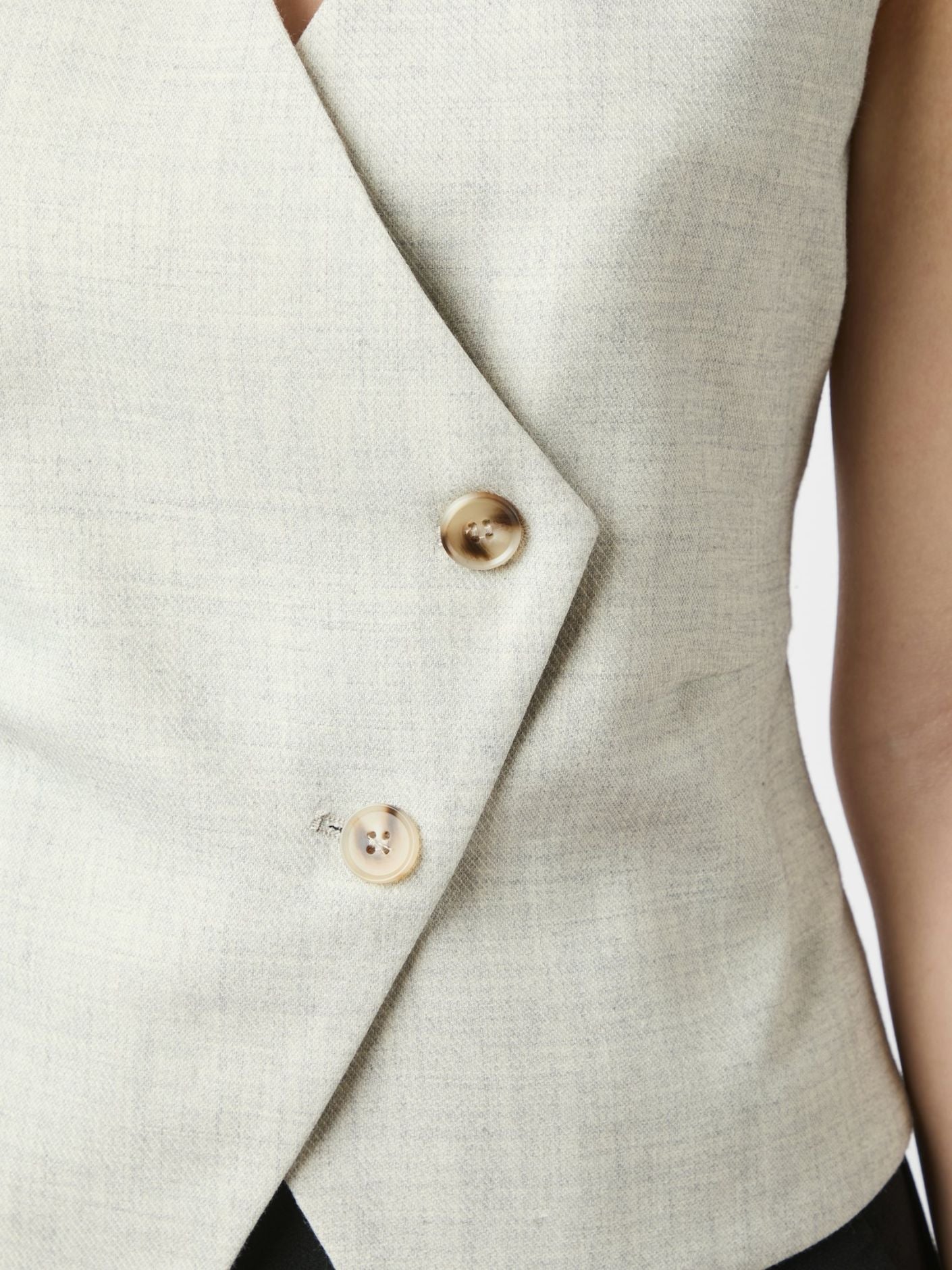 Philippe Melange Waistcoat Overdeler