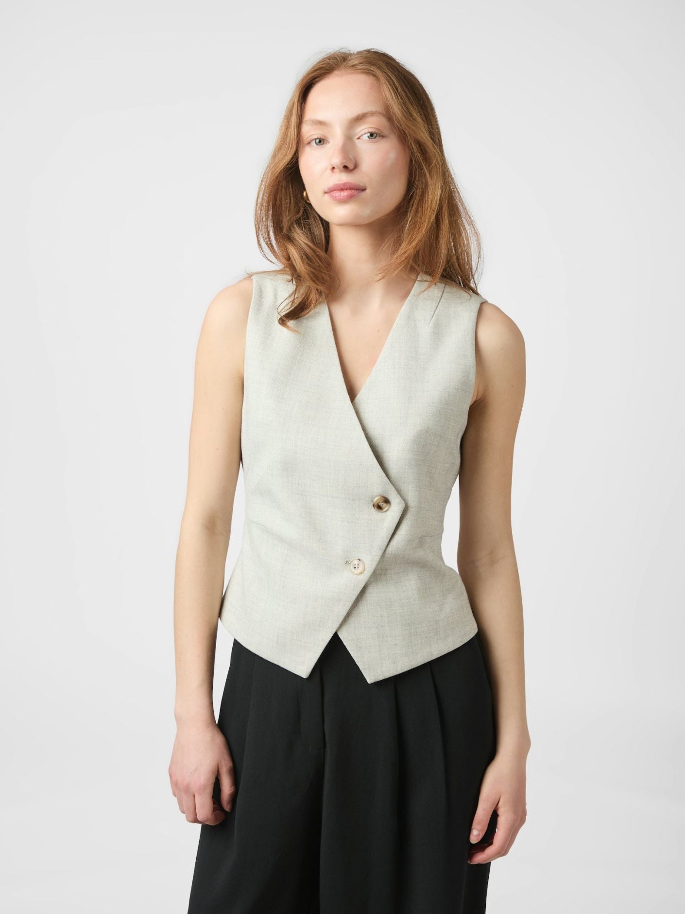 Philippe Melange Waistcoat Overdeler