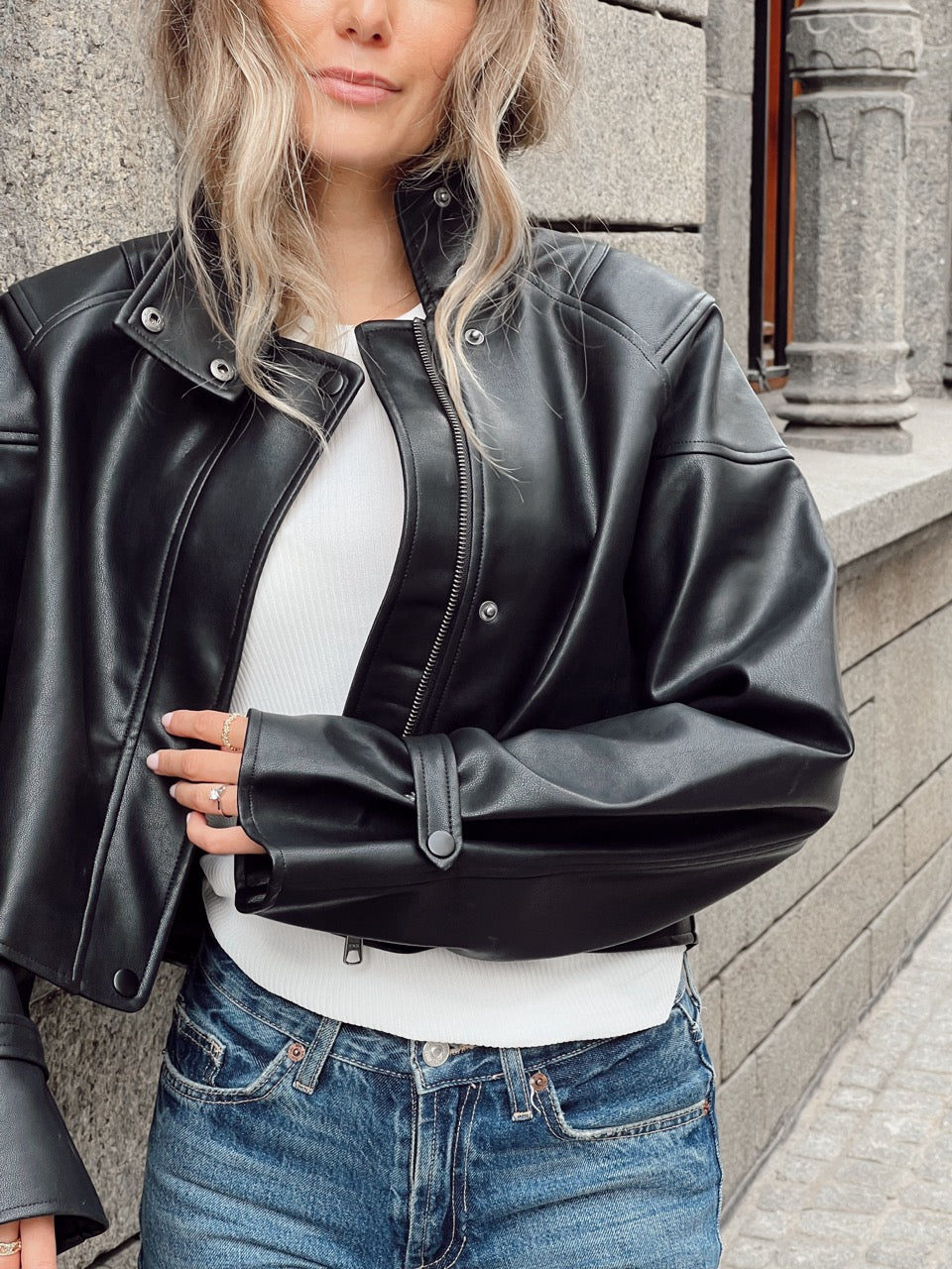 Reese PU Jacket Jakker