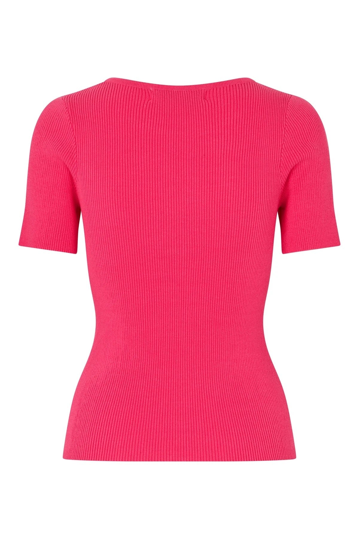 Rib Knit Short Sleeve Top - Overdeler