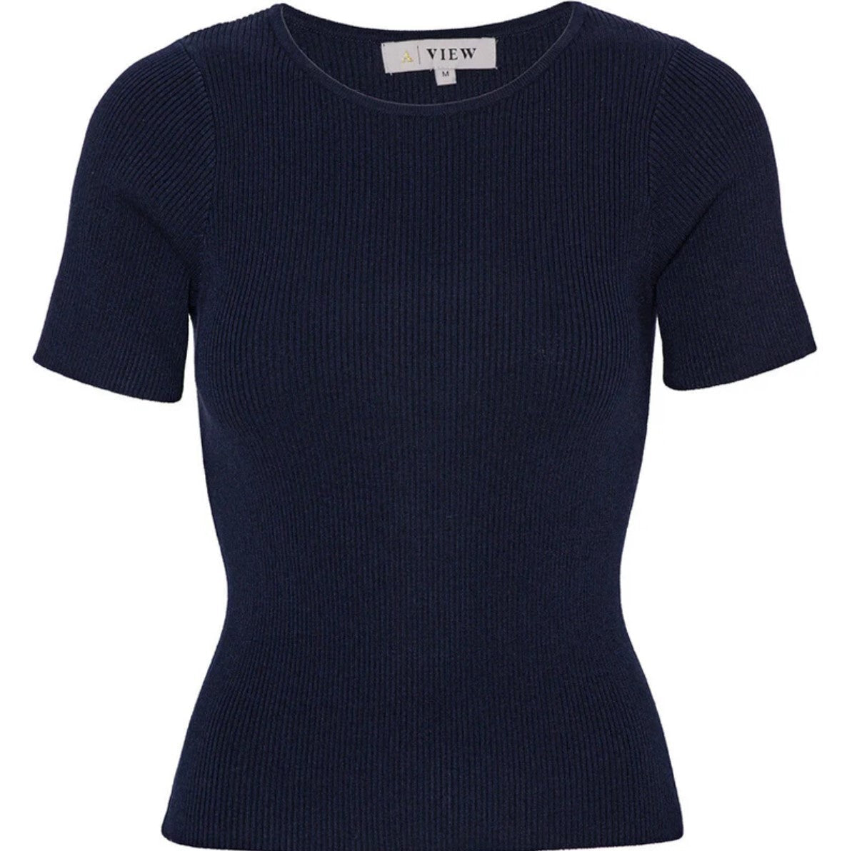 Rib Knit Short Sleeve Top - Overdeler