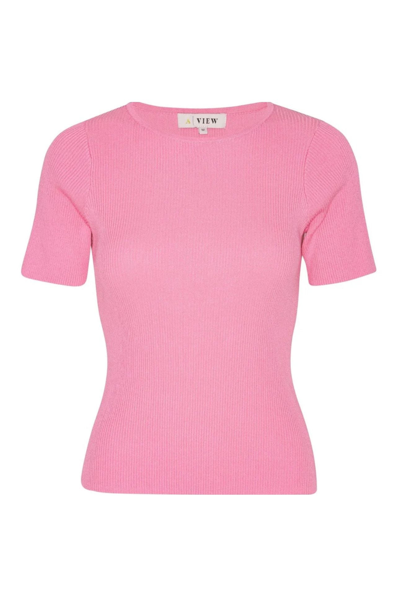 Rib Knit Short Sleeve Top - Overdeler