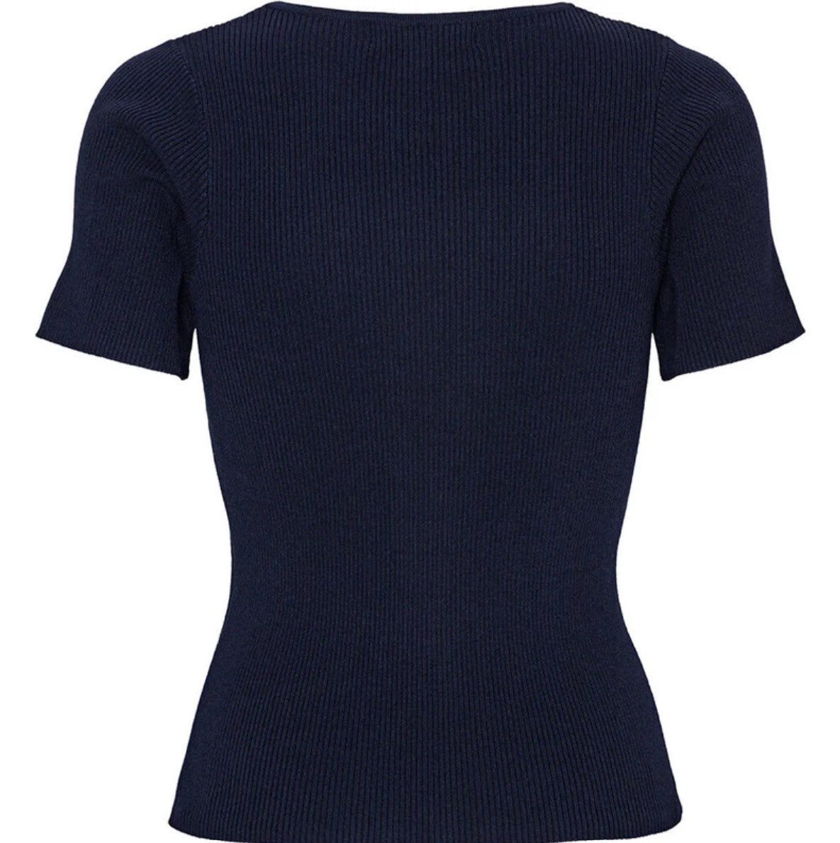 Rib Knit Short Sleeve Top - Overdeler