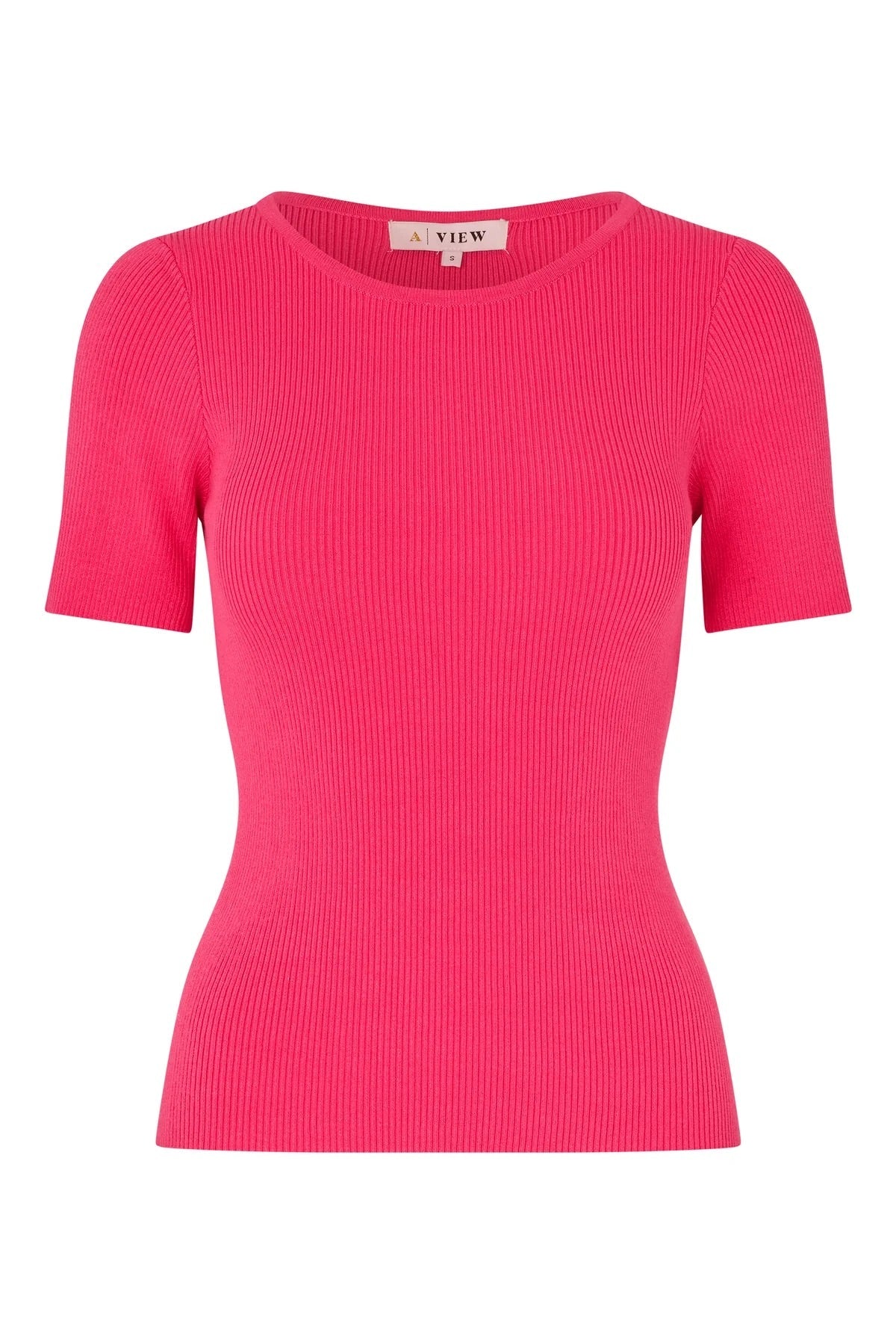 Rib Knit Short Sleeve Top - Overdeler